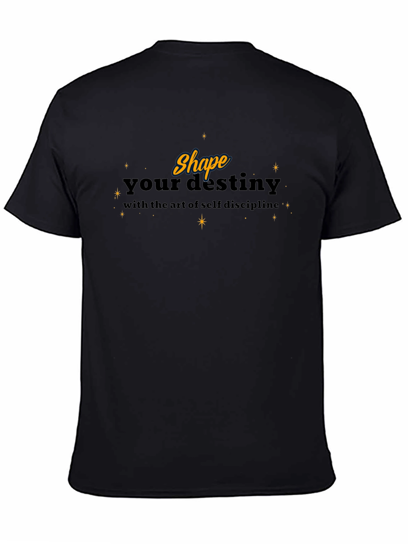 Shape Your Destiny Black Graphic Tee