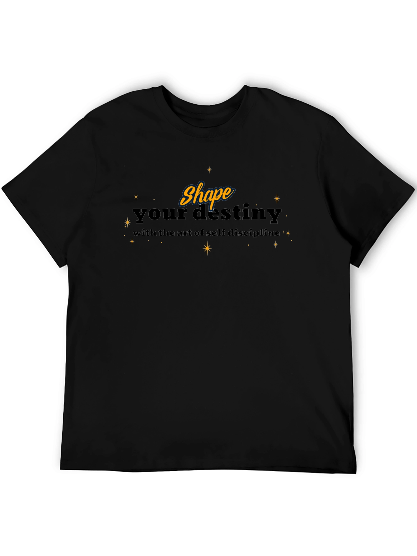 Shape Your Destiny Black Graphic Tee