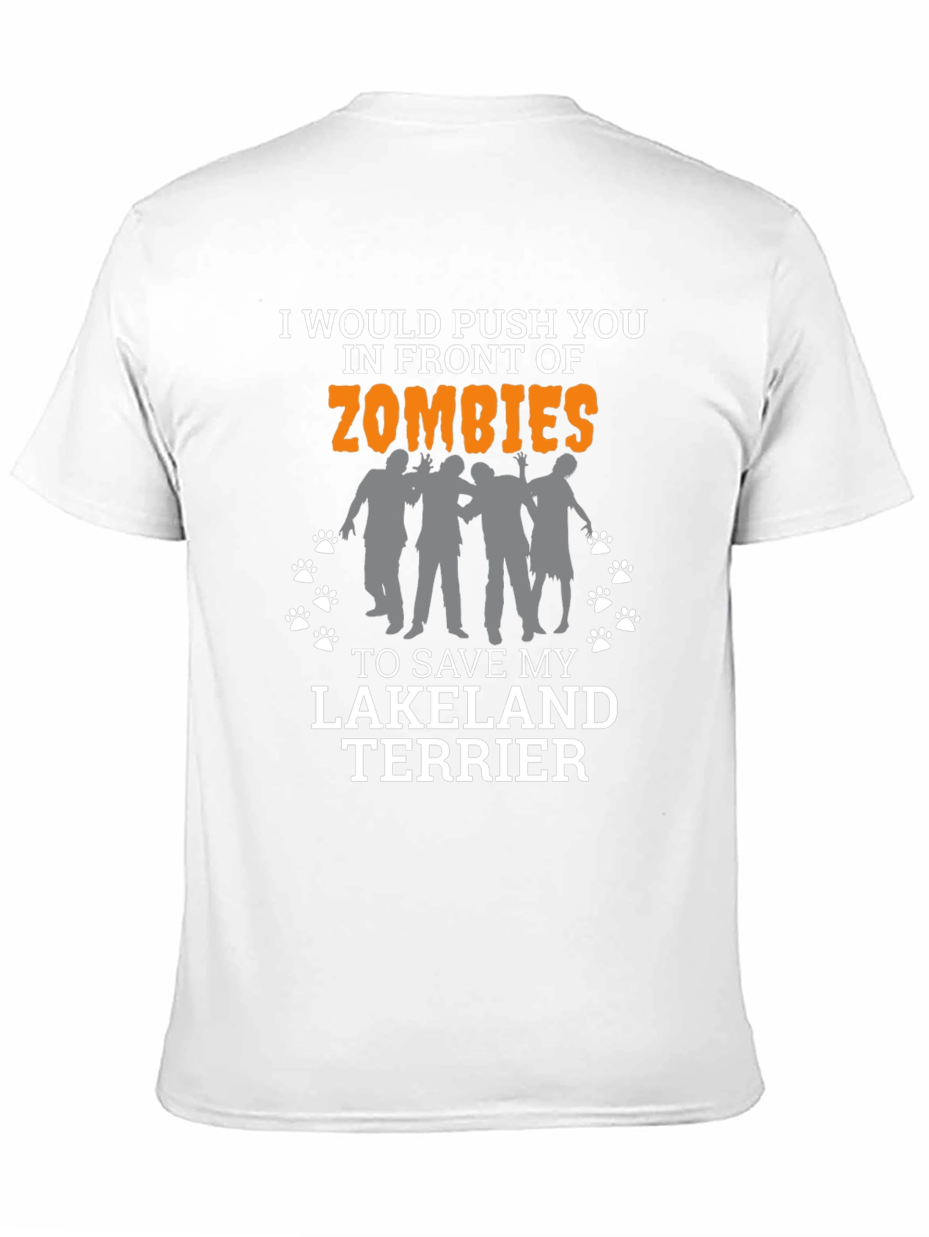 Zombie Lakeland Terrier Novelty T-Shirt