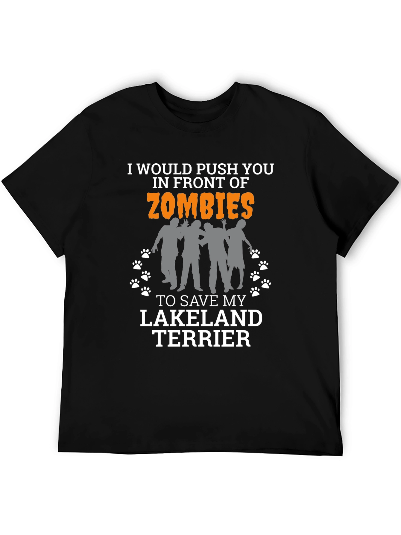 Zombie Lakeland Terrier Novelty T-Shirt