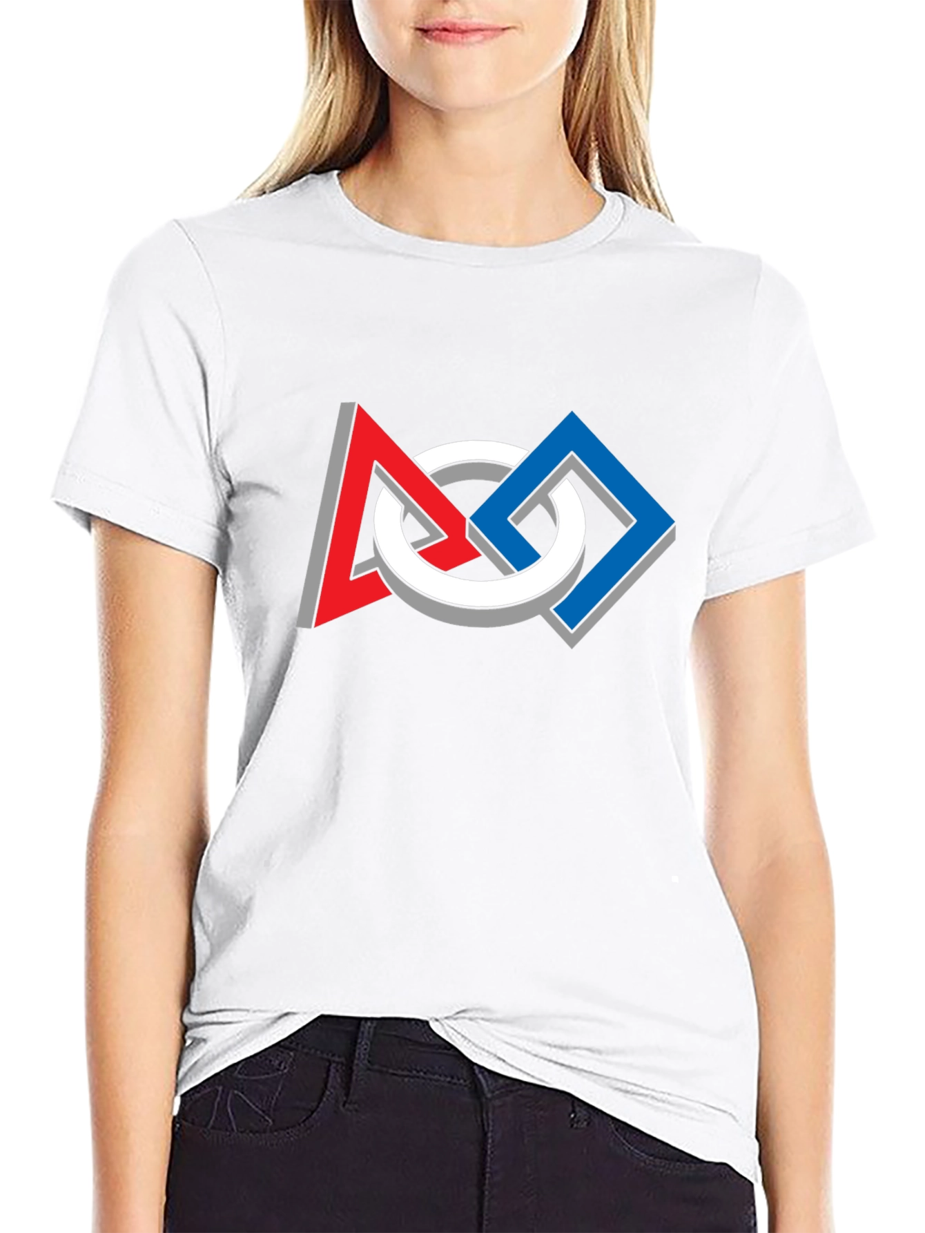 Geometric Optical Illusion Graphic Tee - Modern Art Shirt