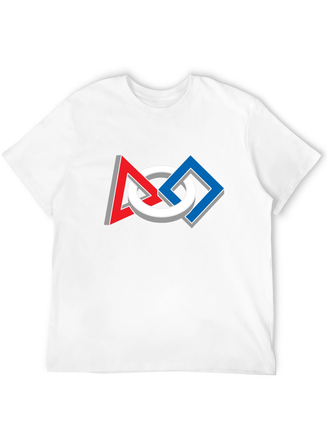 Geometric Optical Illusion Graphic Tee - Modern Art Shirt