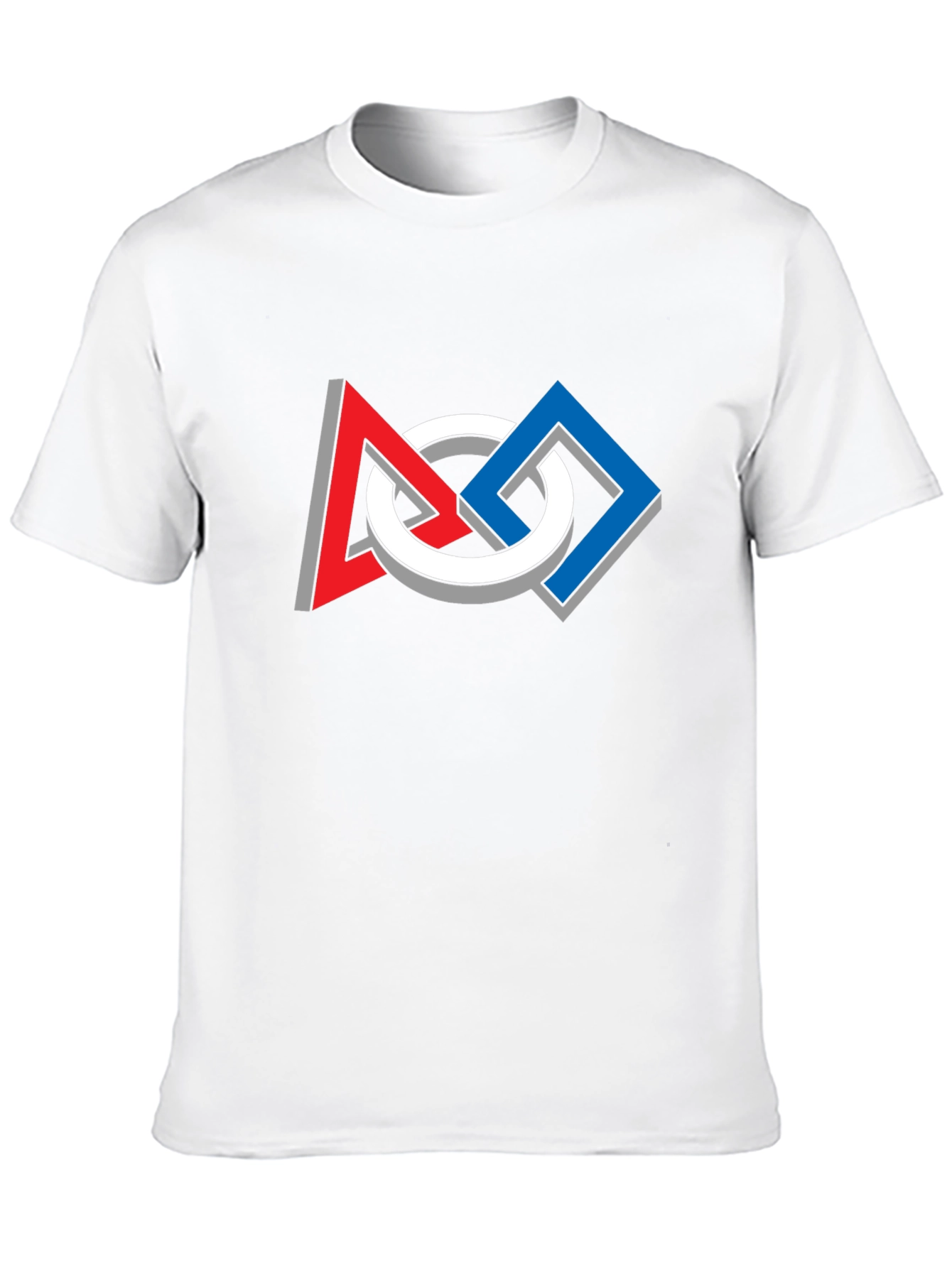 Geometric Optical Illusion Graphic Tee - Modern Art Shirt