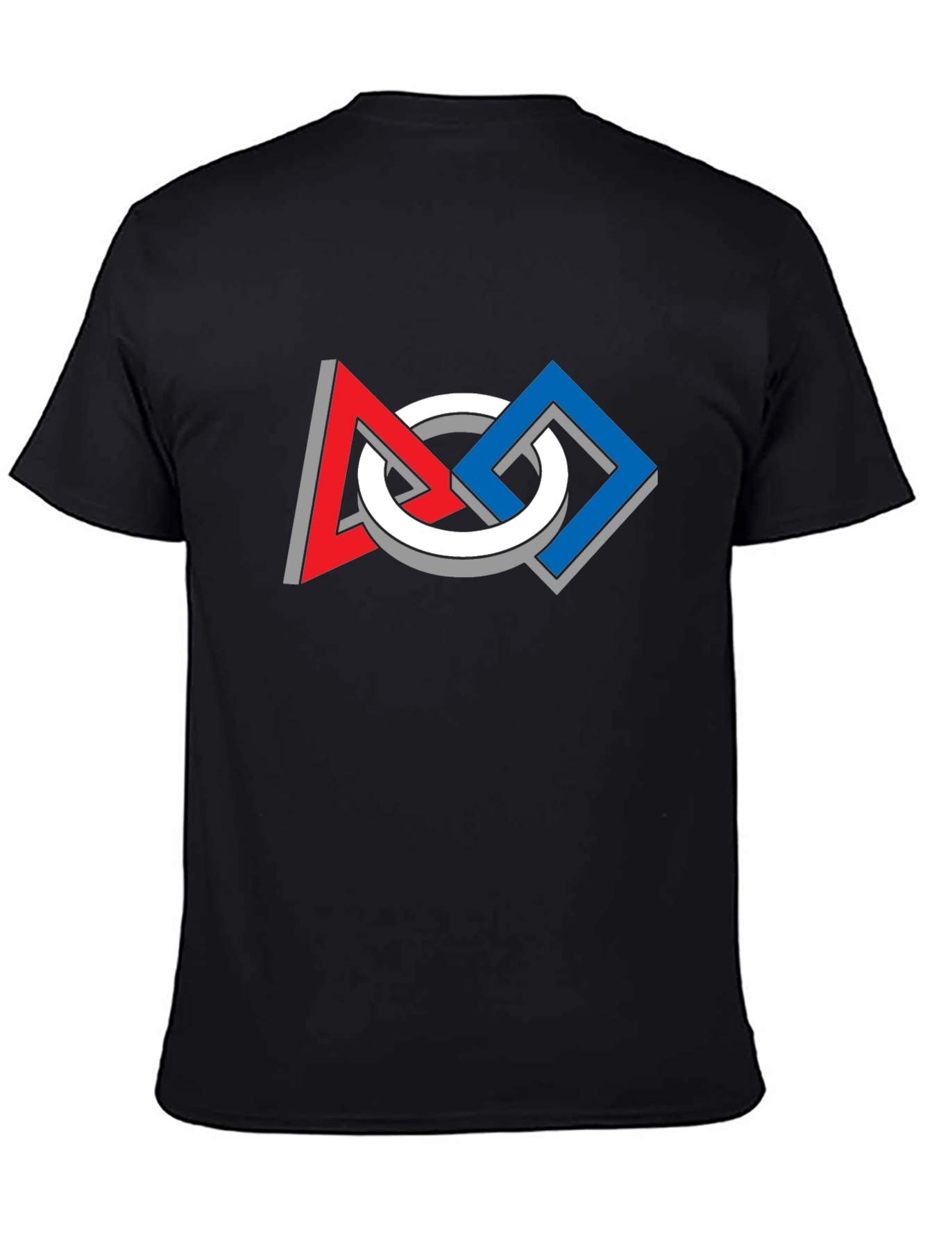 Geometric Optical Illusion Graphic Tee - Modern Art Shirt