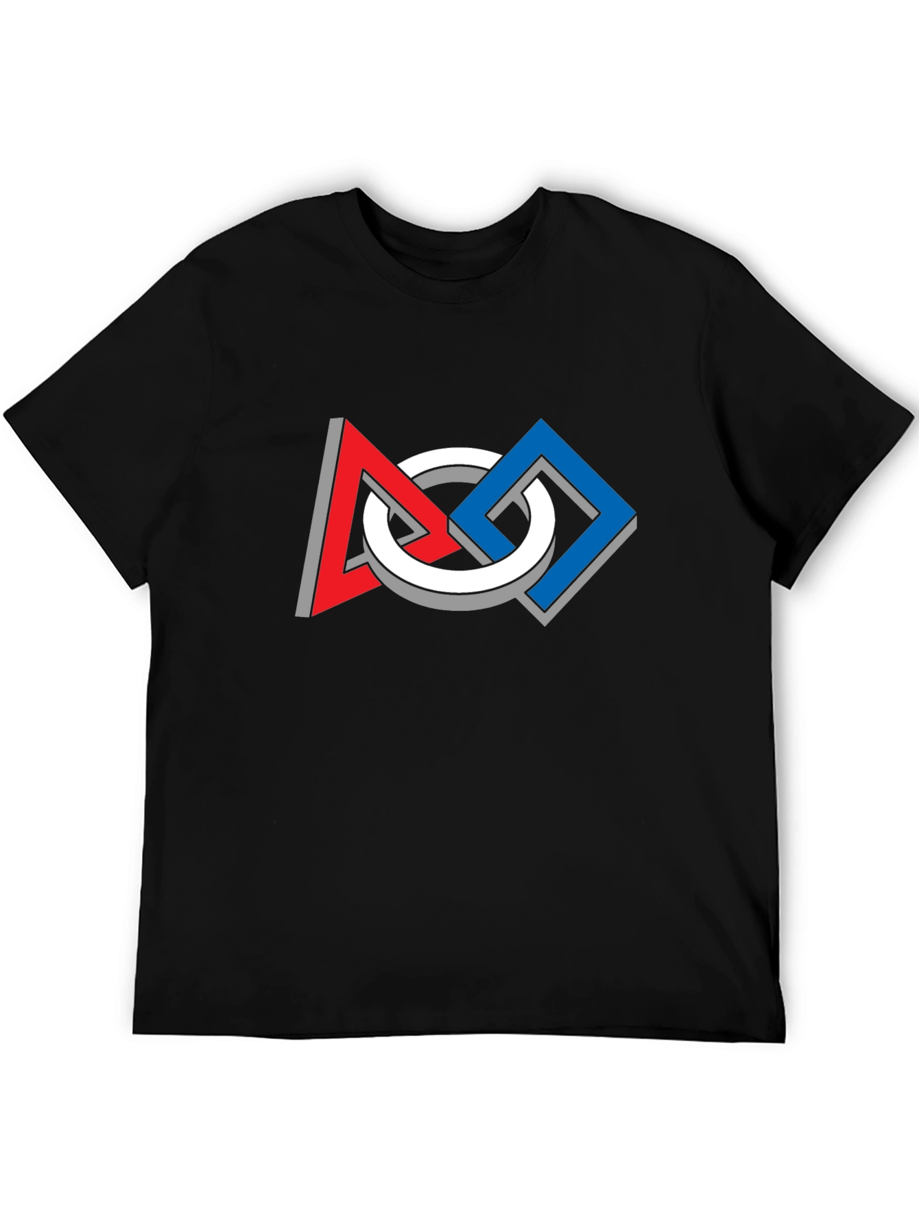 Geometric Optical Illusion Graphic Tee - Modern Art Shirt