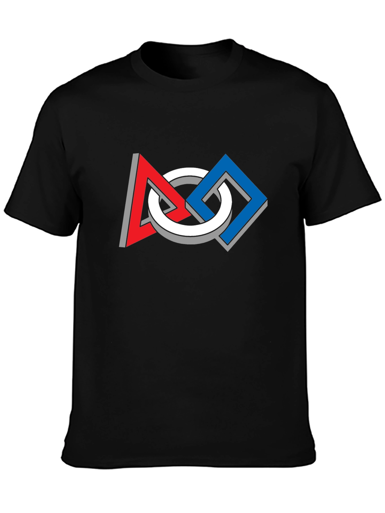 Geometric Optical Illusion Graphic Tee - Modern Art Shirt
