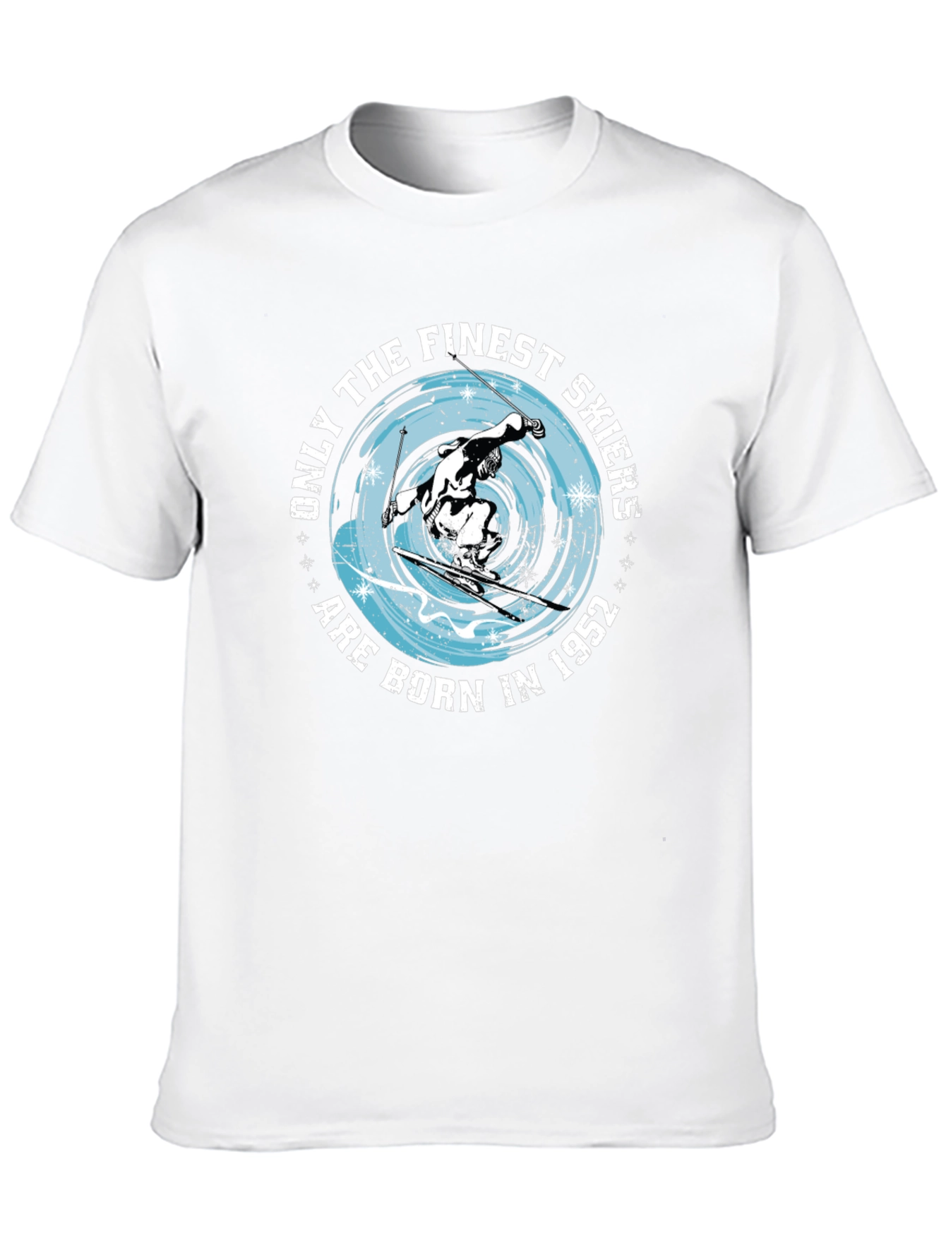 Finest Skiers Born in 1952 Black T-Shirt