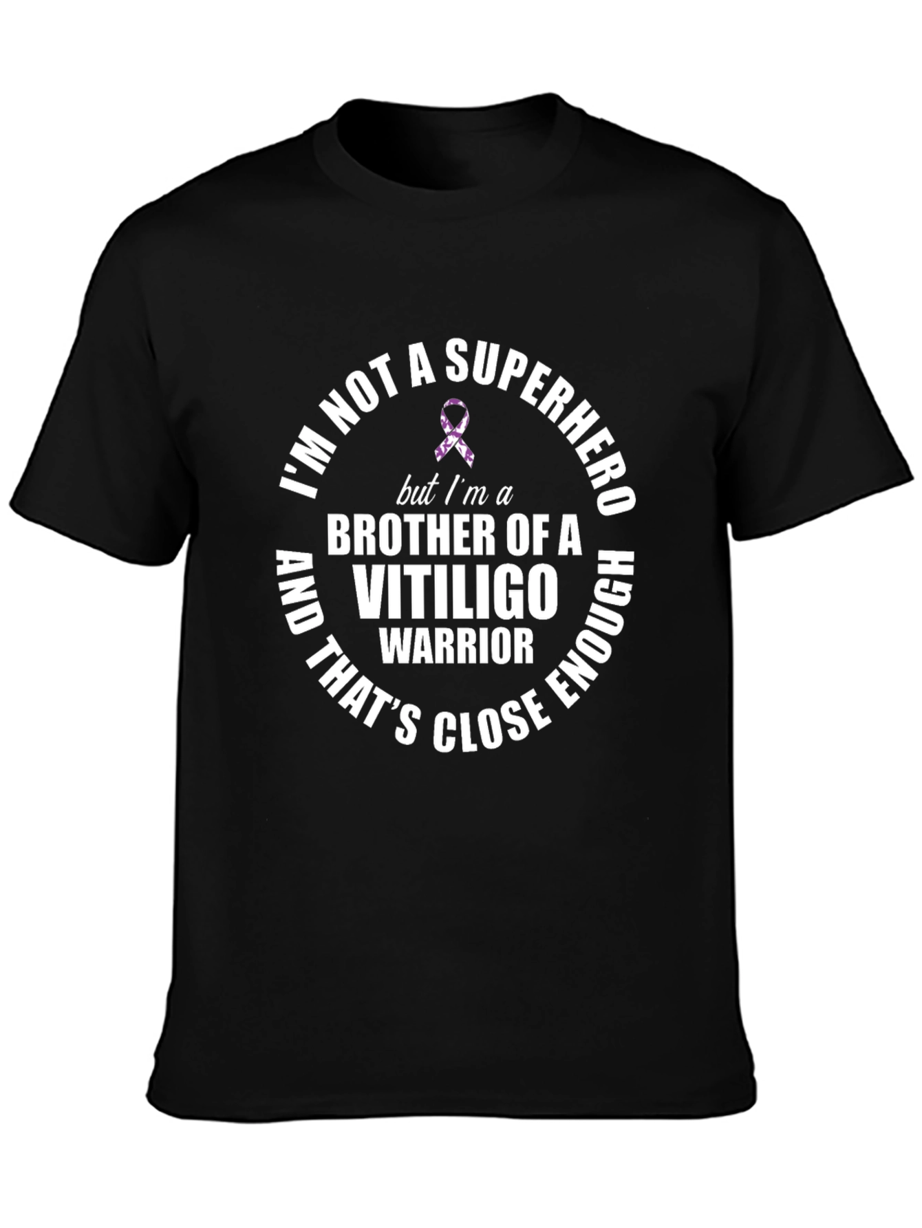 Vitiligo Warrior Brother T-Shirt Support Awareness Tee