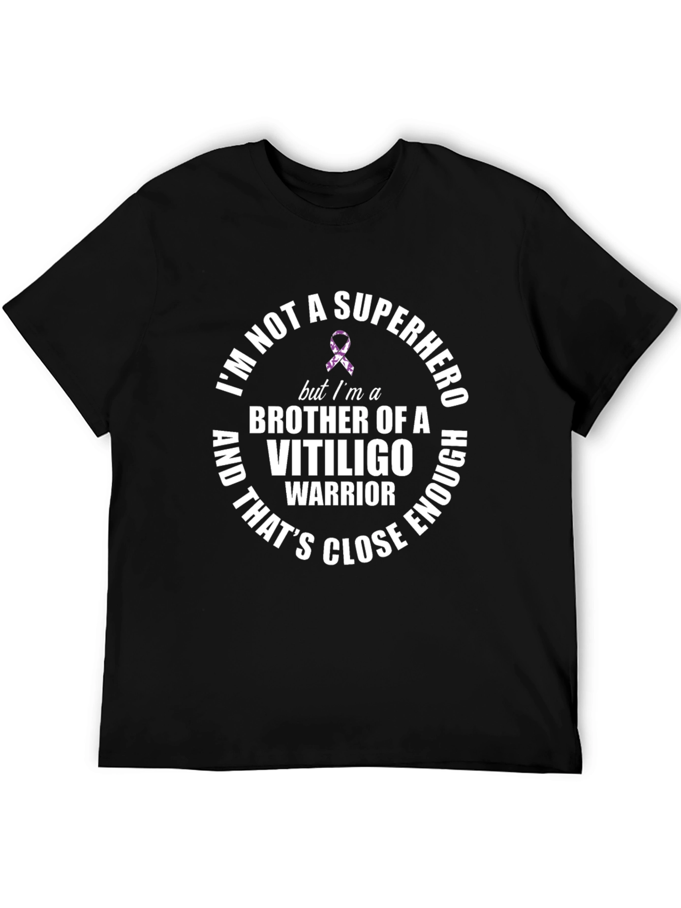 Vitiligo Warrior Brother T-Shirt Support Awareness Tee