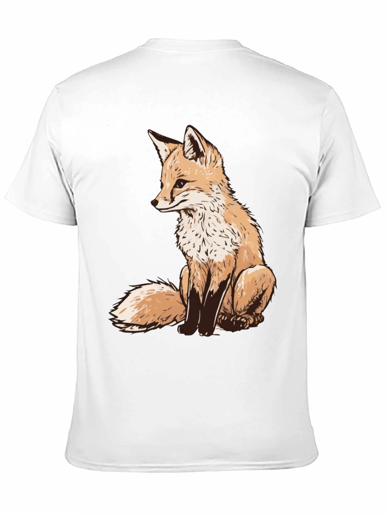 Fox Graphic Tee - Unique Animal Print Shirt