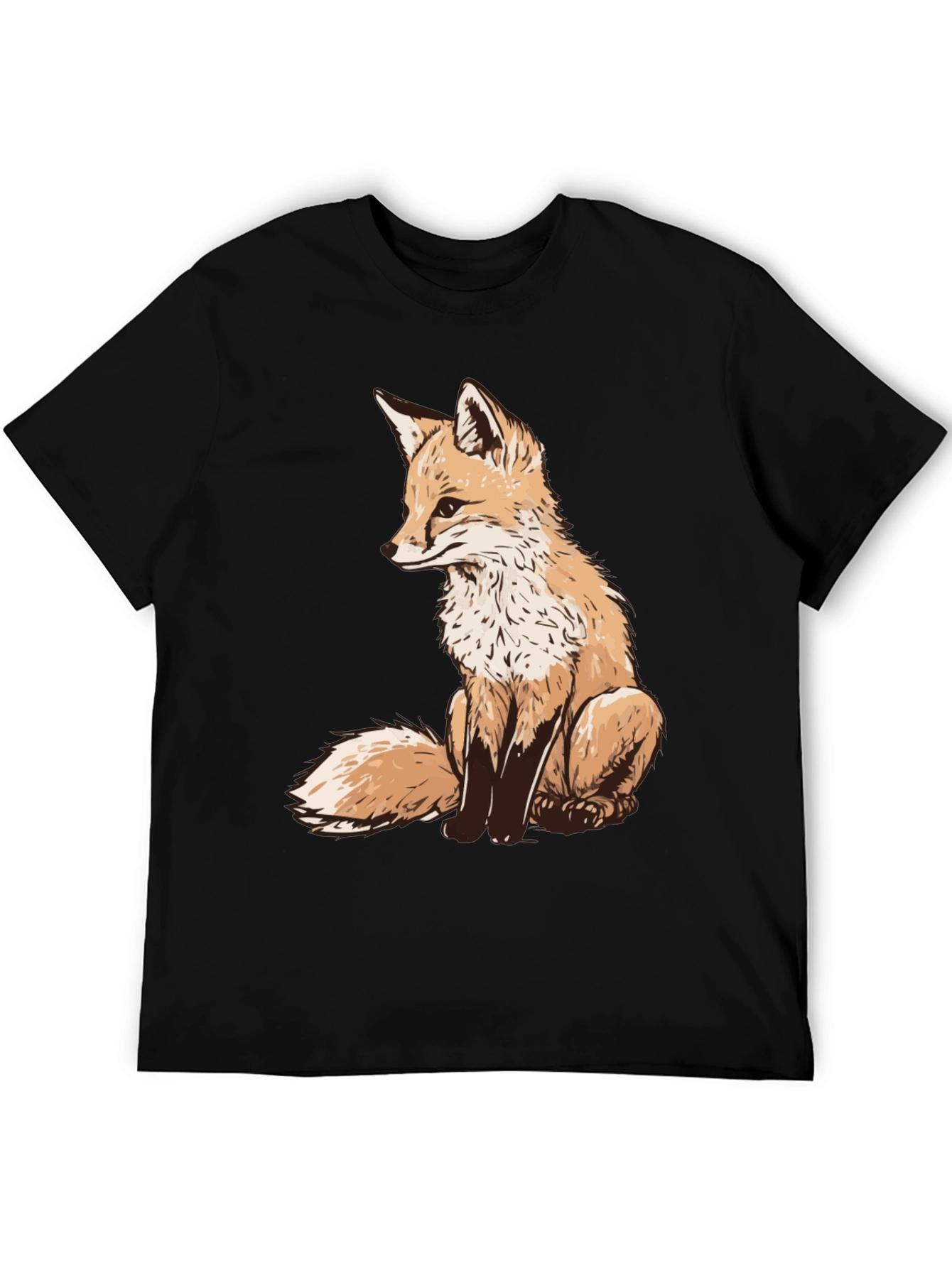 Fox Graphic Tee - Unique Animal Print Shirt
