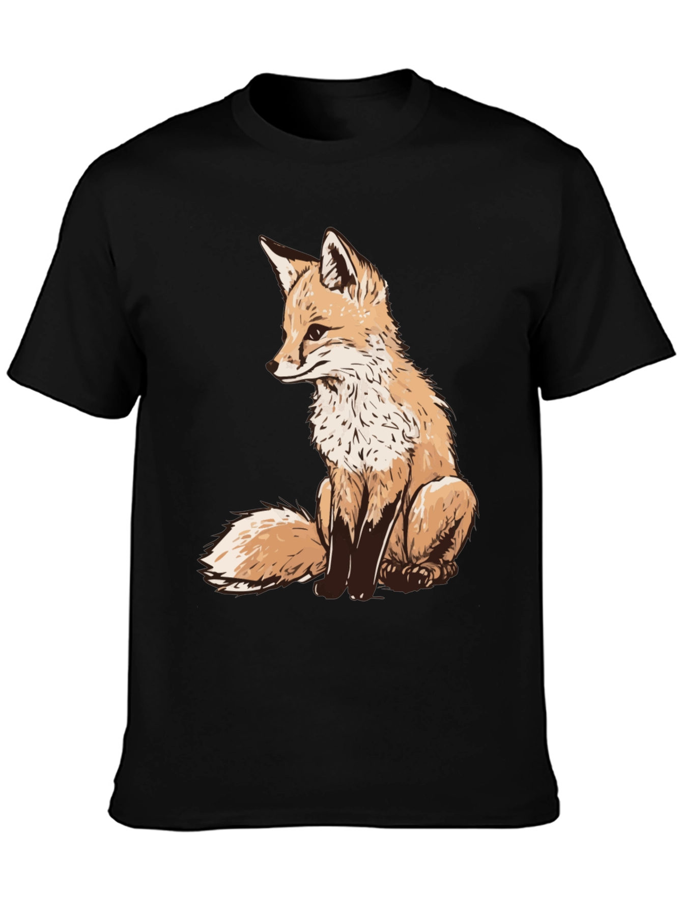 Fox Graphic Tee - Unique Animal Print Shirt