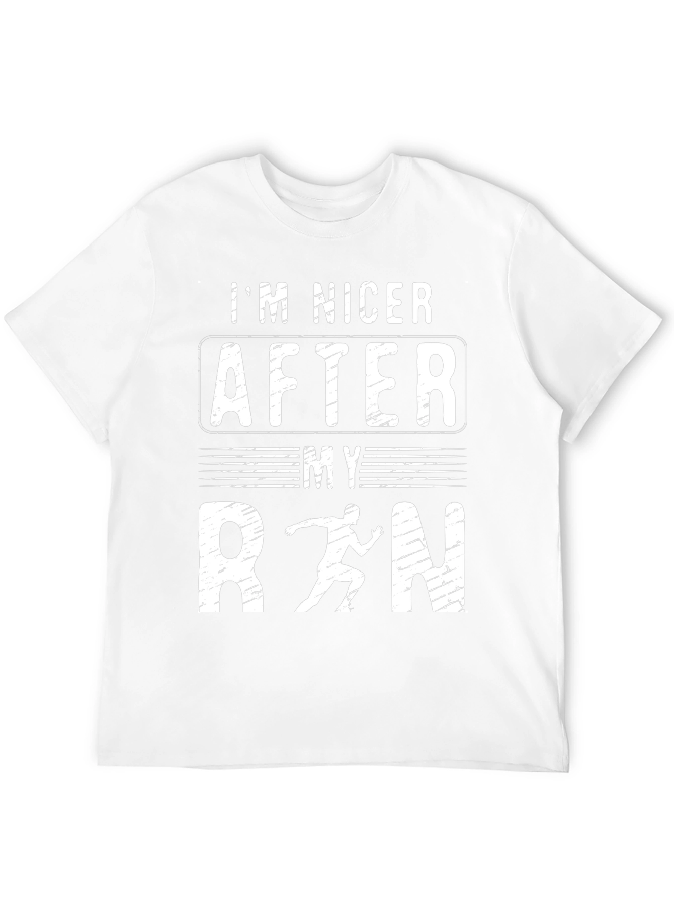 Im Nicer After My Run Black Graphic T-Shirt