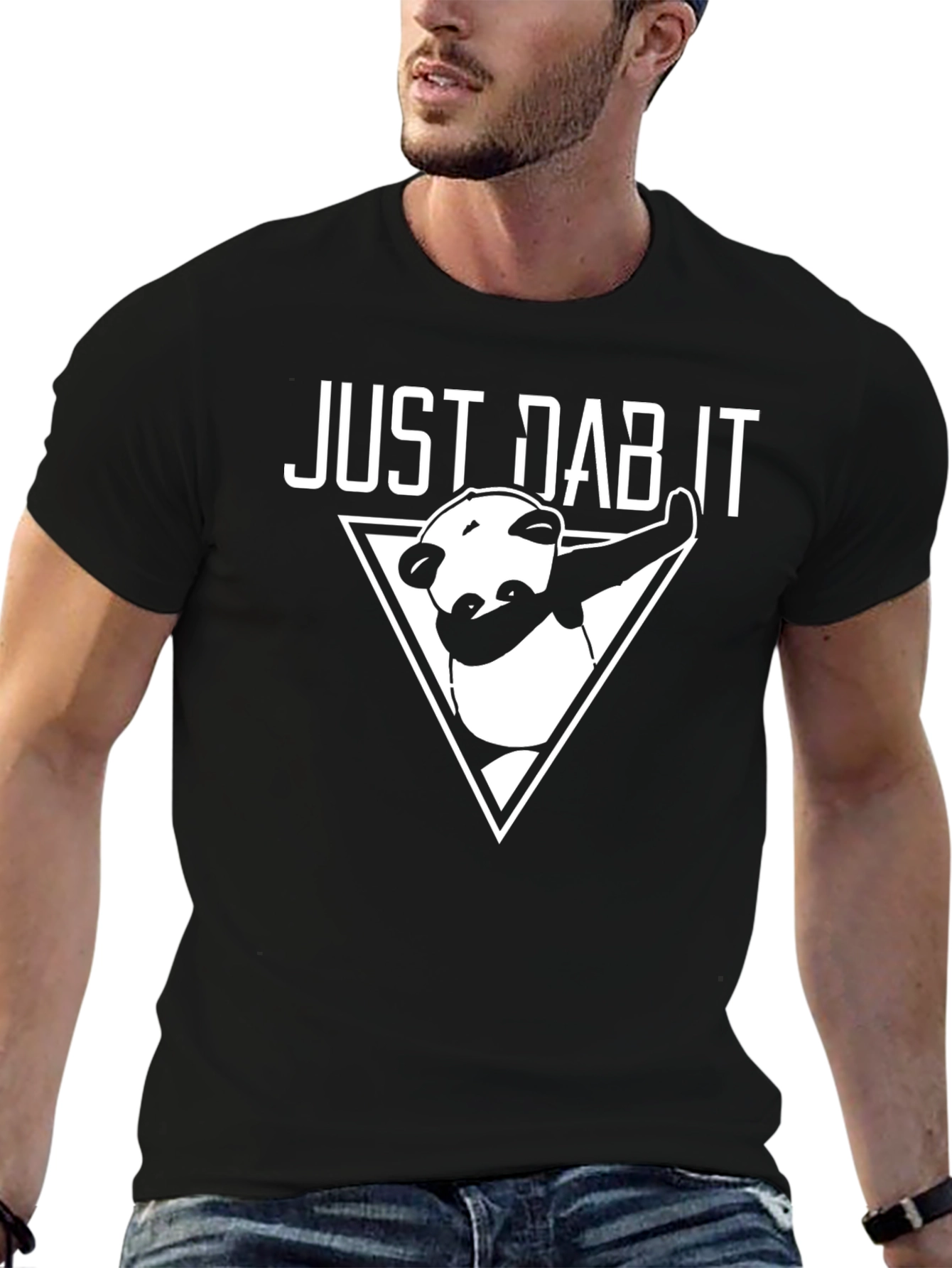 Just Dab It Funny Panda Graphic Tee