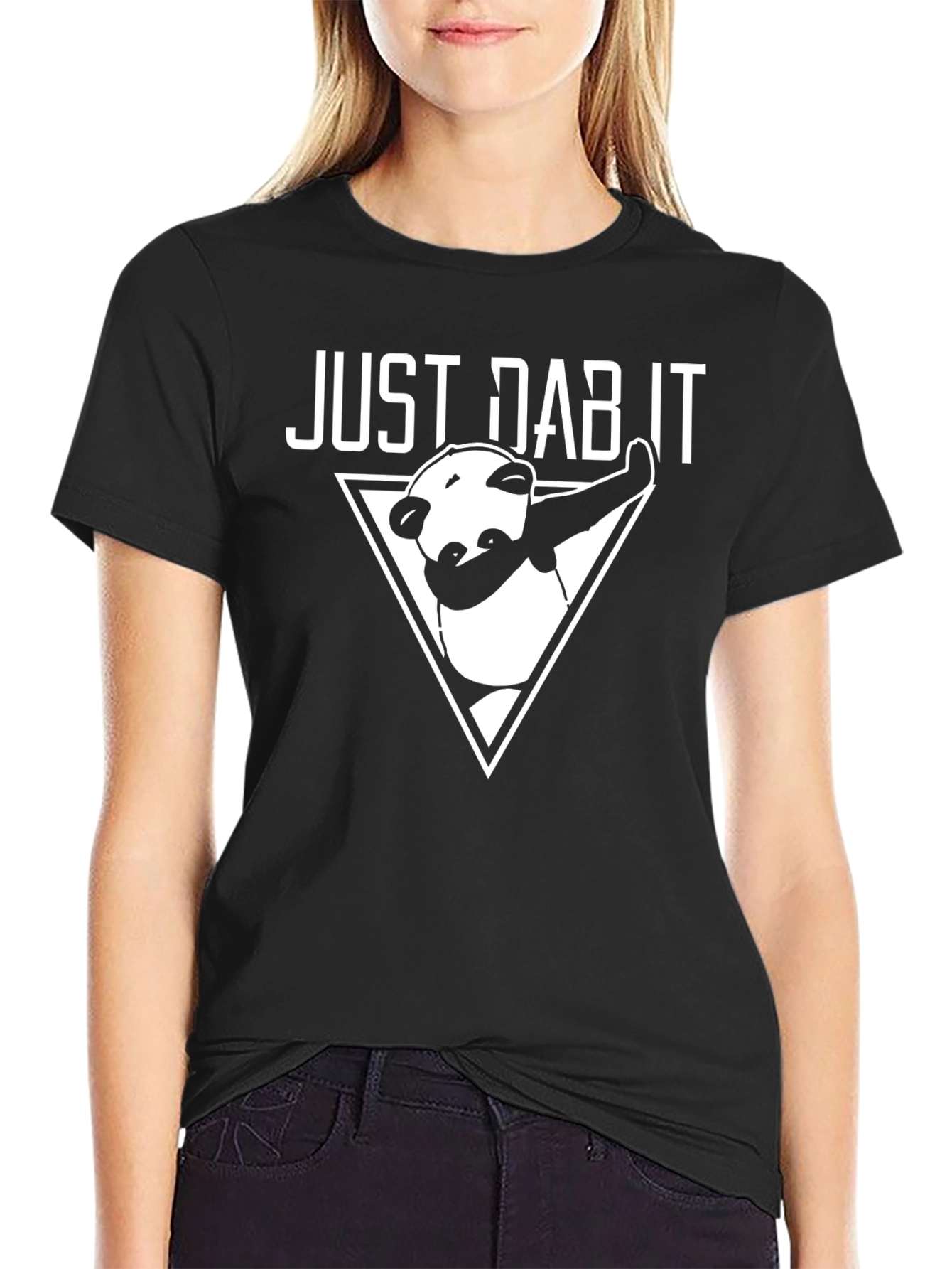 Just Dab It Funny Panda Graphic Tee