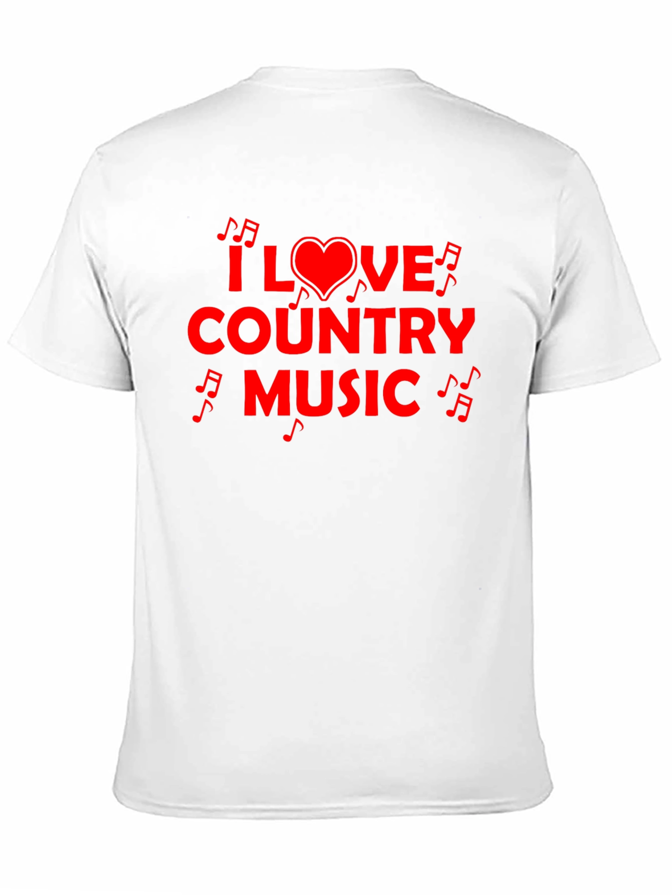 I Love Country Music Graphic Tee - Black