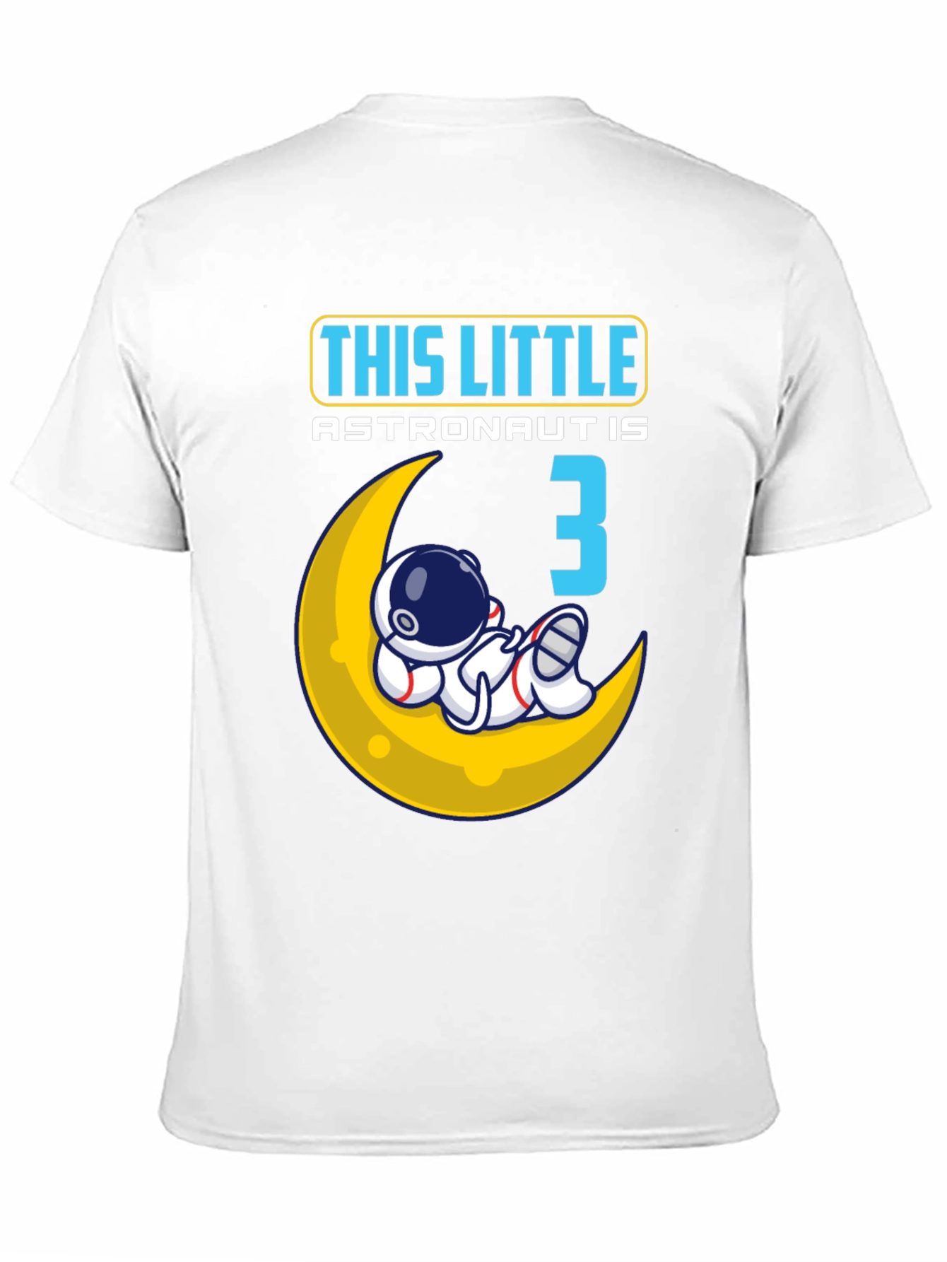 Little Astronaut Birthday Shirt - Age 3