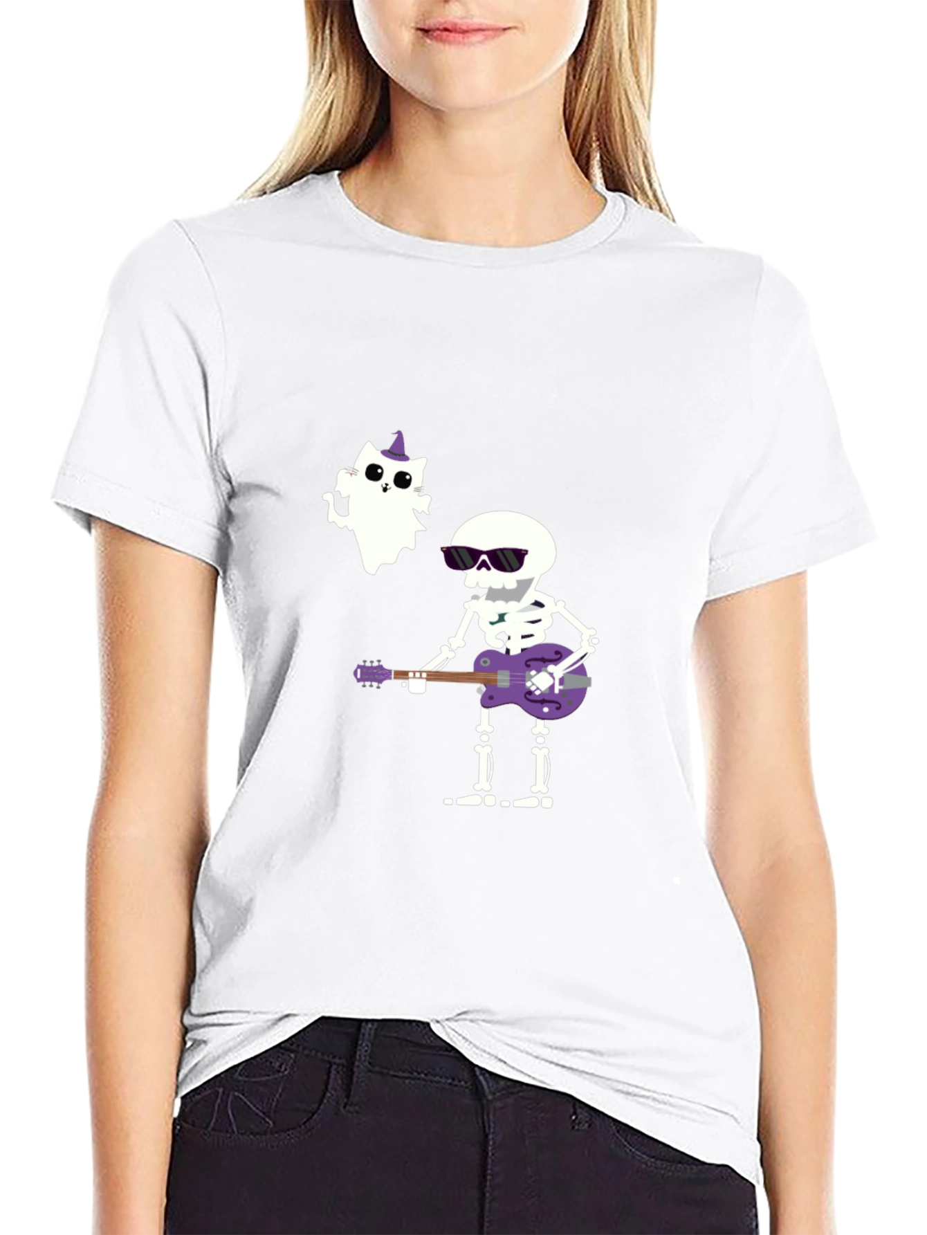 Halloween Skeleton Guitar T-Shirt