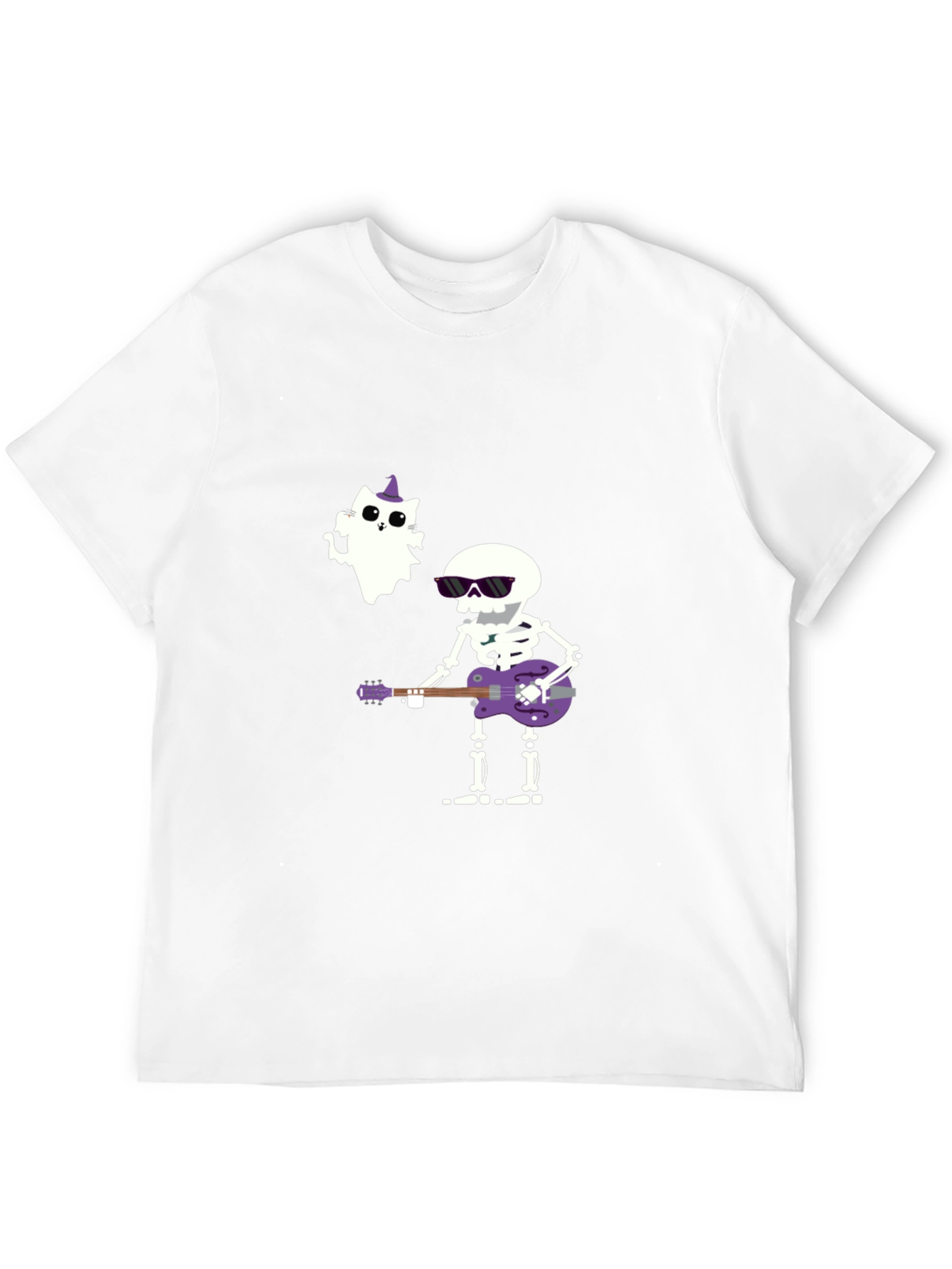 Halloween Skeleton Guitar T-Shirt