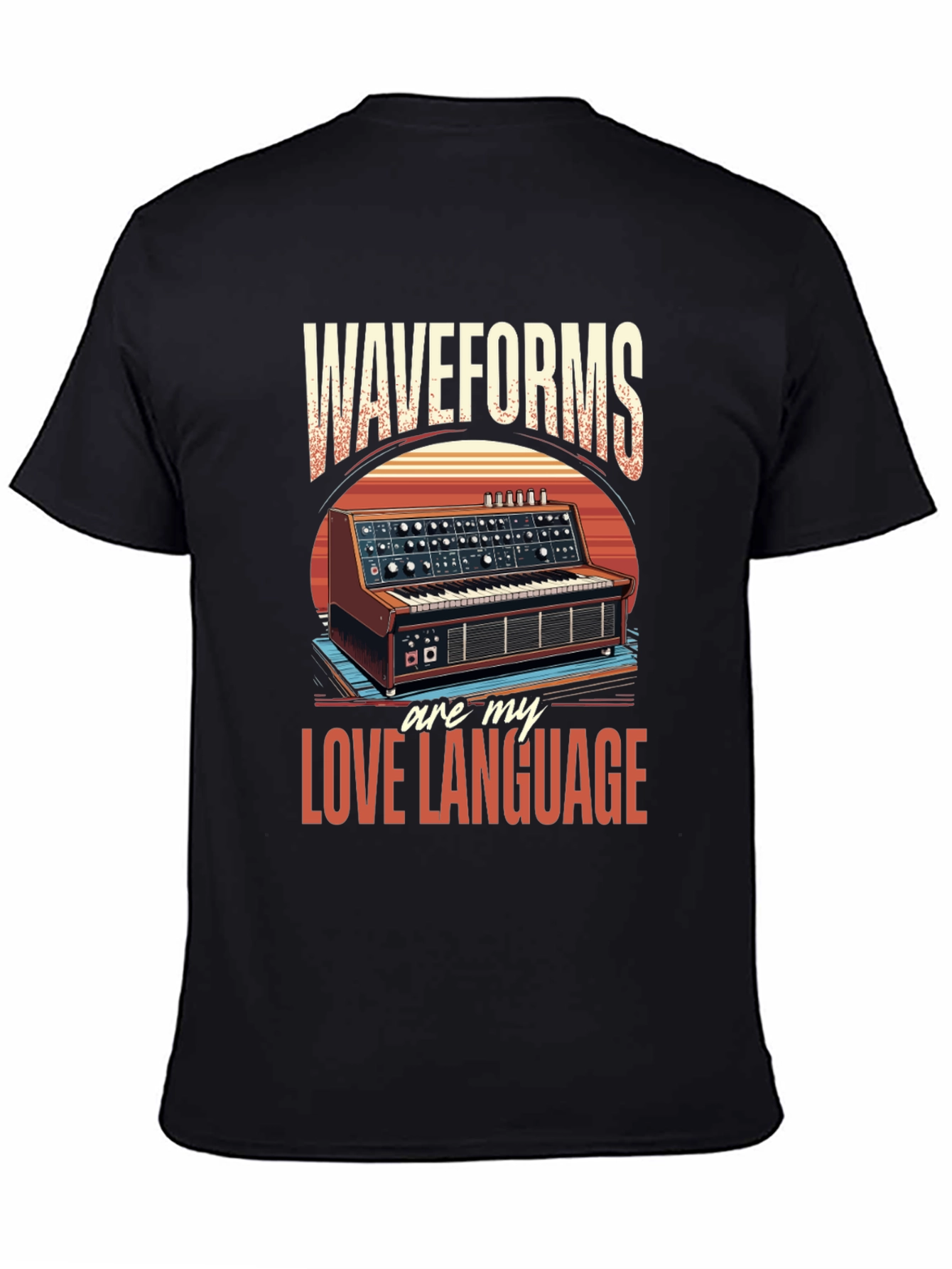 Waveforms Love Language T-Shirt - Music Synth Tee