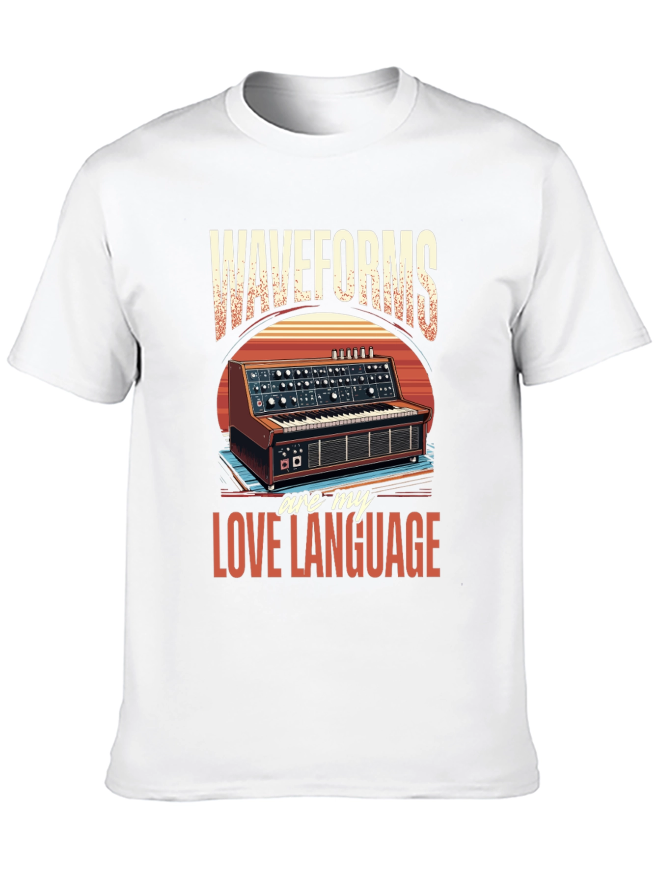 Waveforms Love Language T-Shirt - Music Synth Tee