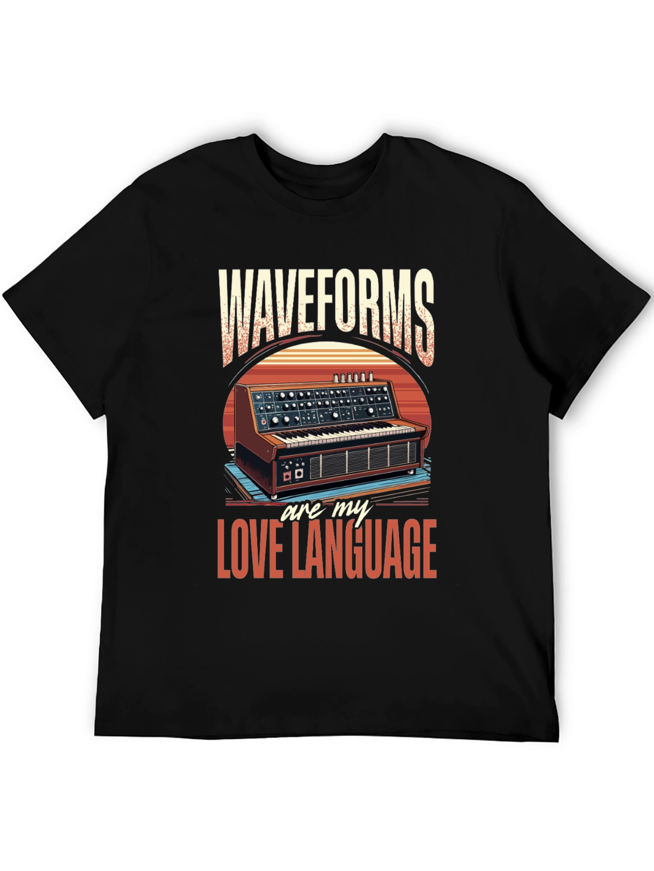 Waveforms Love Language T-Shirt - Music Synth Tee