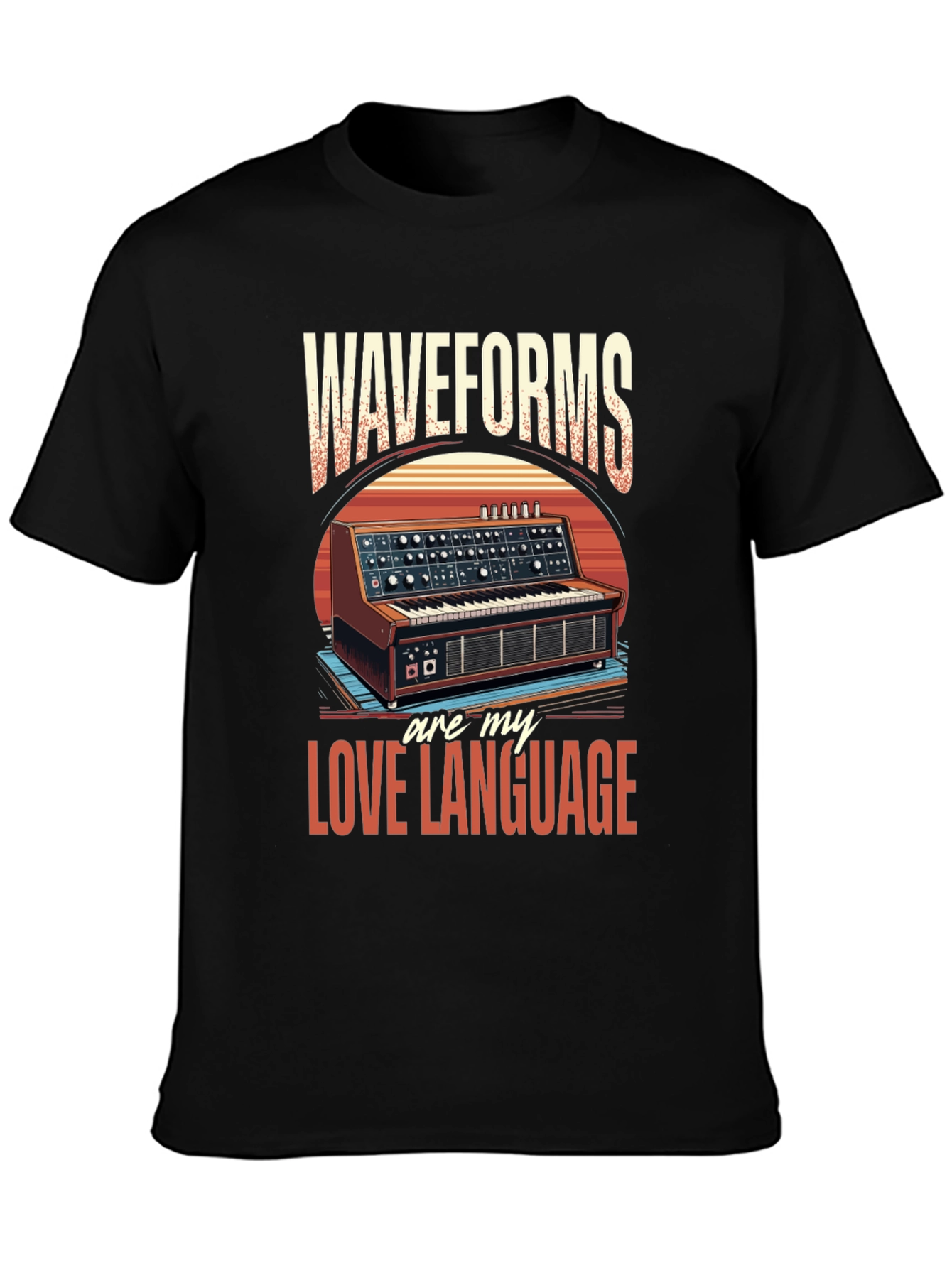 Waveforms Love Language T-Shirt - Music Synth Tee
