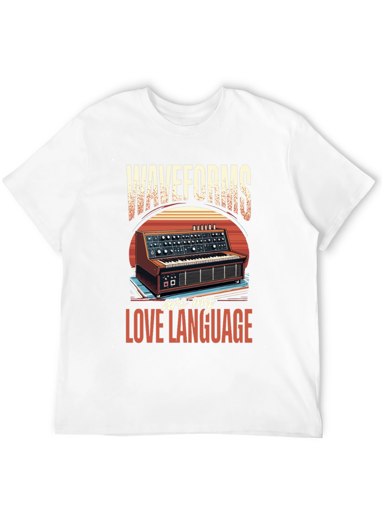 Waveforms Love Language T-Shirt - Music Synth Tee