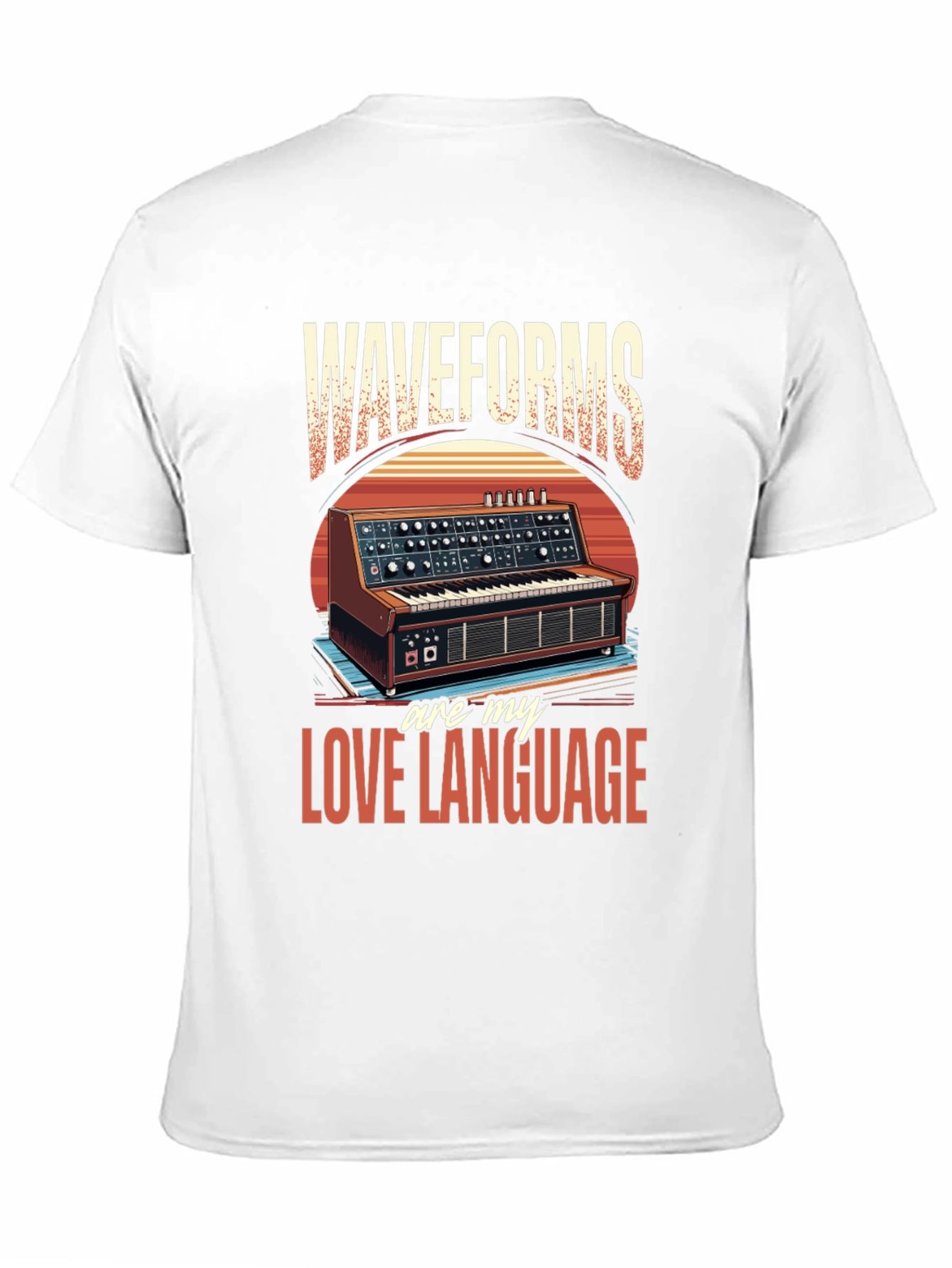 Waveforms Love Language T-Shirt - Music Synth Tee