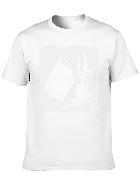 Flammable Liquid Symbol Graphic Tee - Black