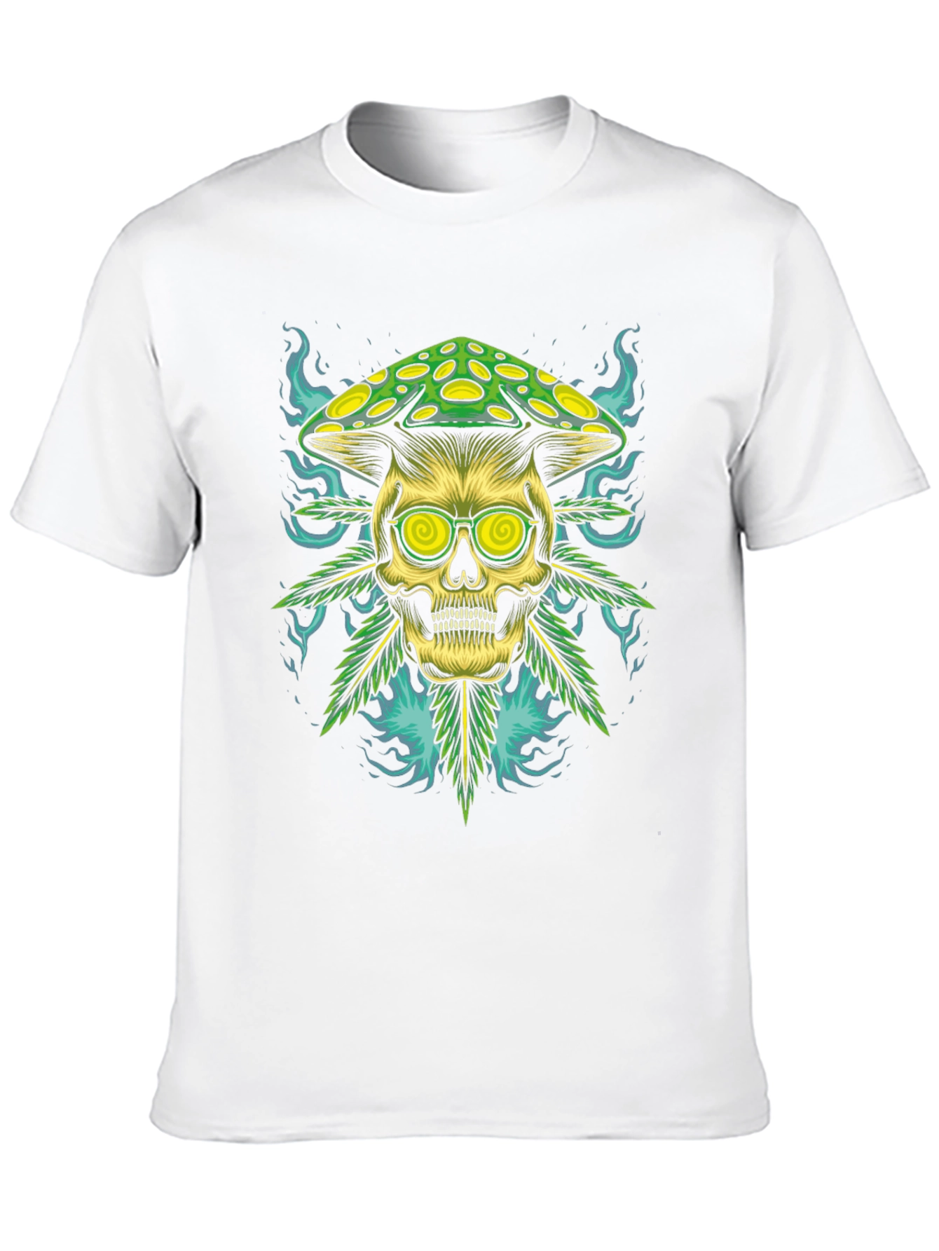 Skull Mushroom Graphic Tee - Unique & Edgy
