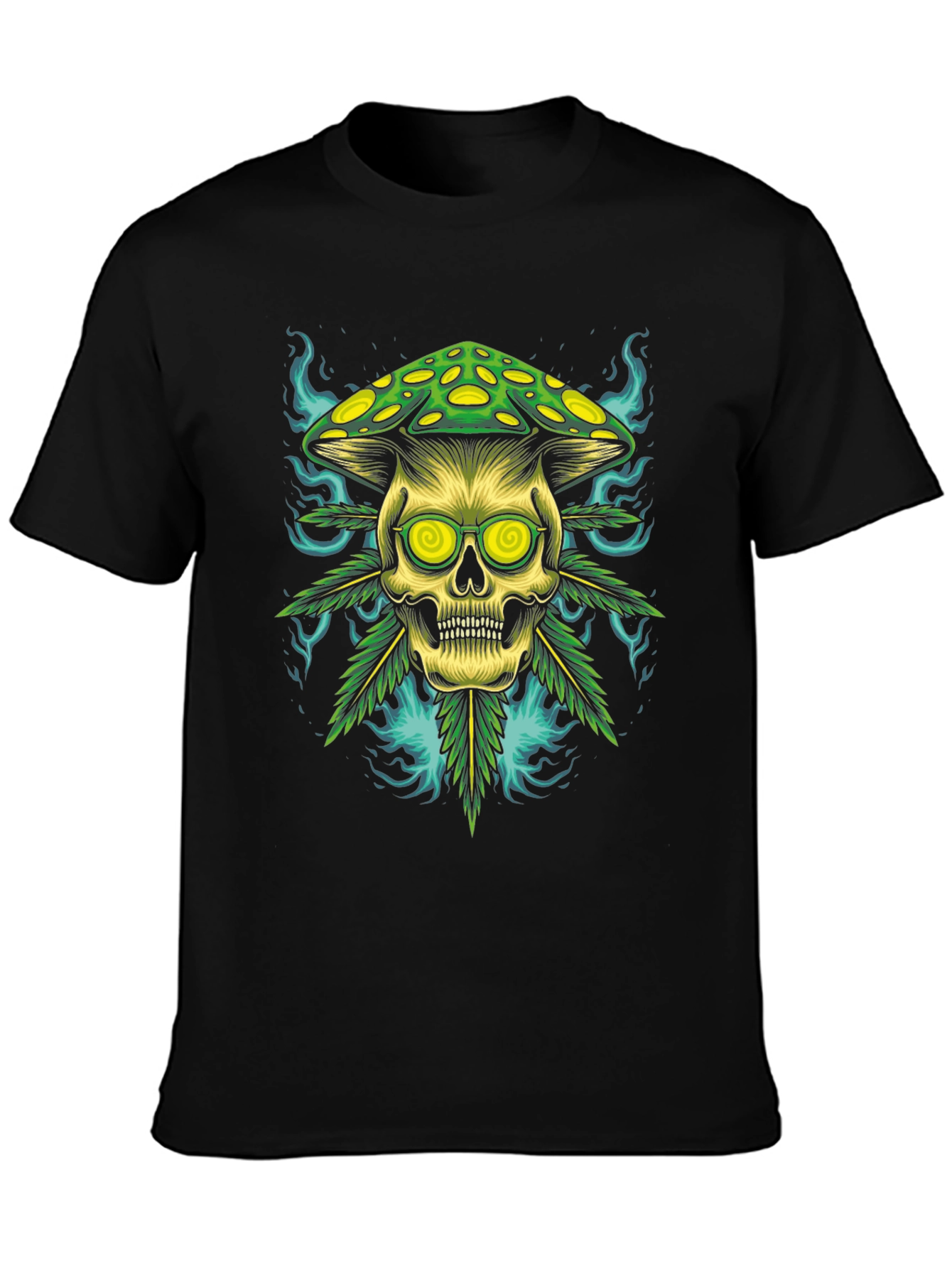 Skull Mushroom Graphic Tee - Unique & Edgy