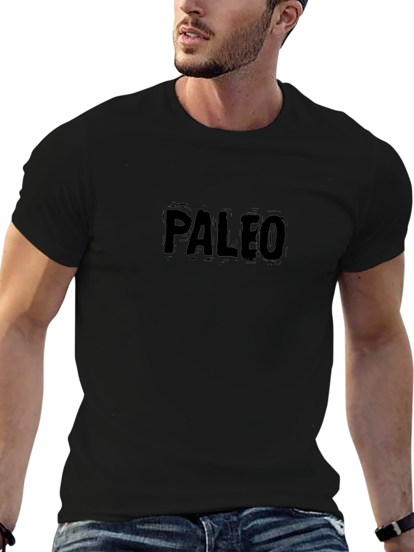 Paleo Graphic Tee - Soft Black Cotton T-Shirt
