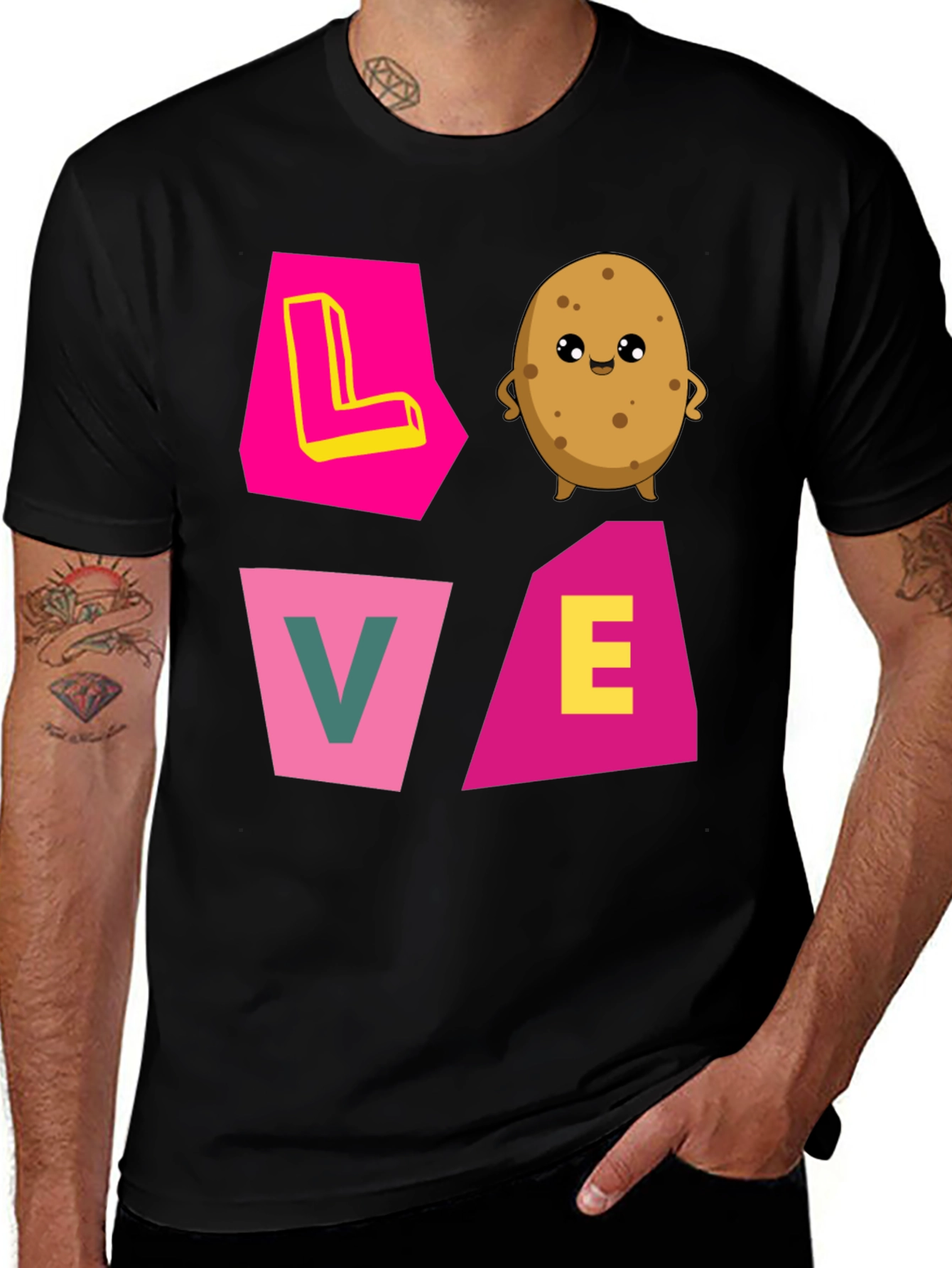 Love Potato Graphic Tee - Cute Foodie Shirt