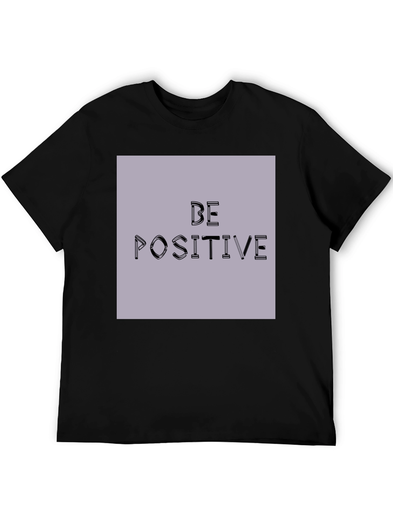 Be Positive Graphic Tee - Black