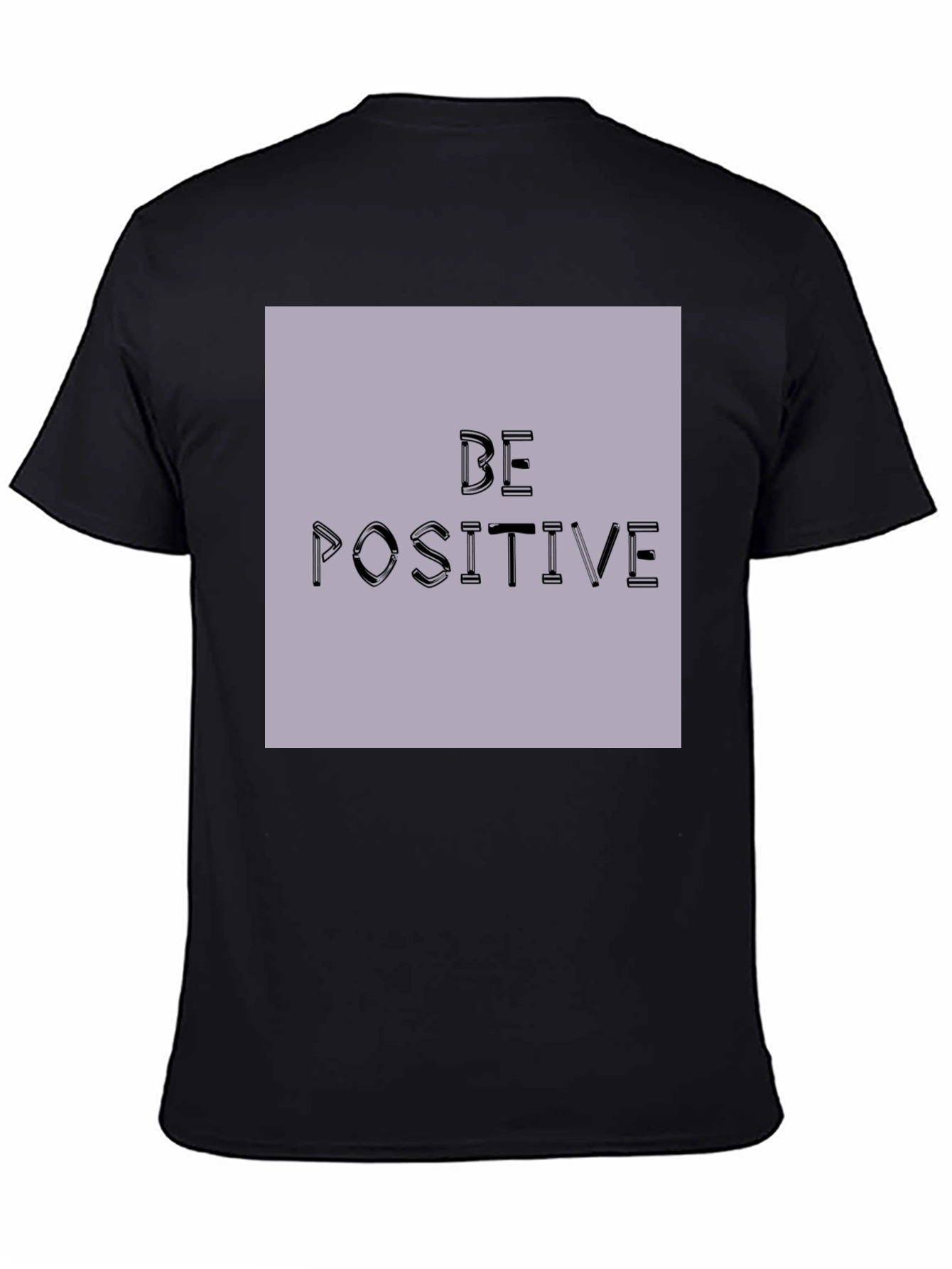 Be Positive Graphic Tee - Black