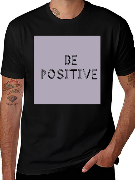 Be Positive Graphic Tee - Black