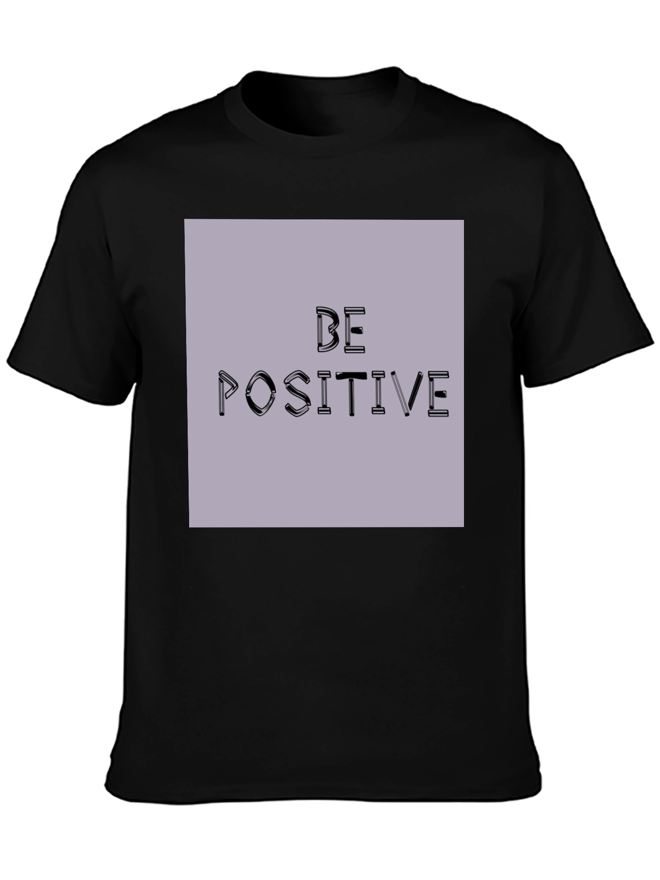 Be Positive Graphic Tee - Black