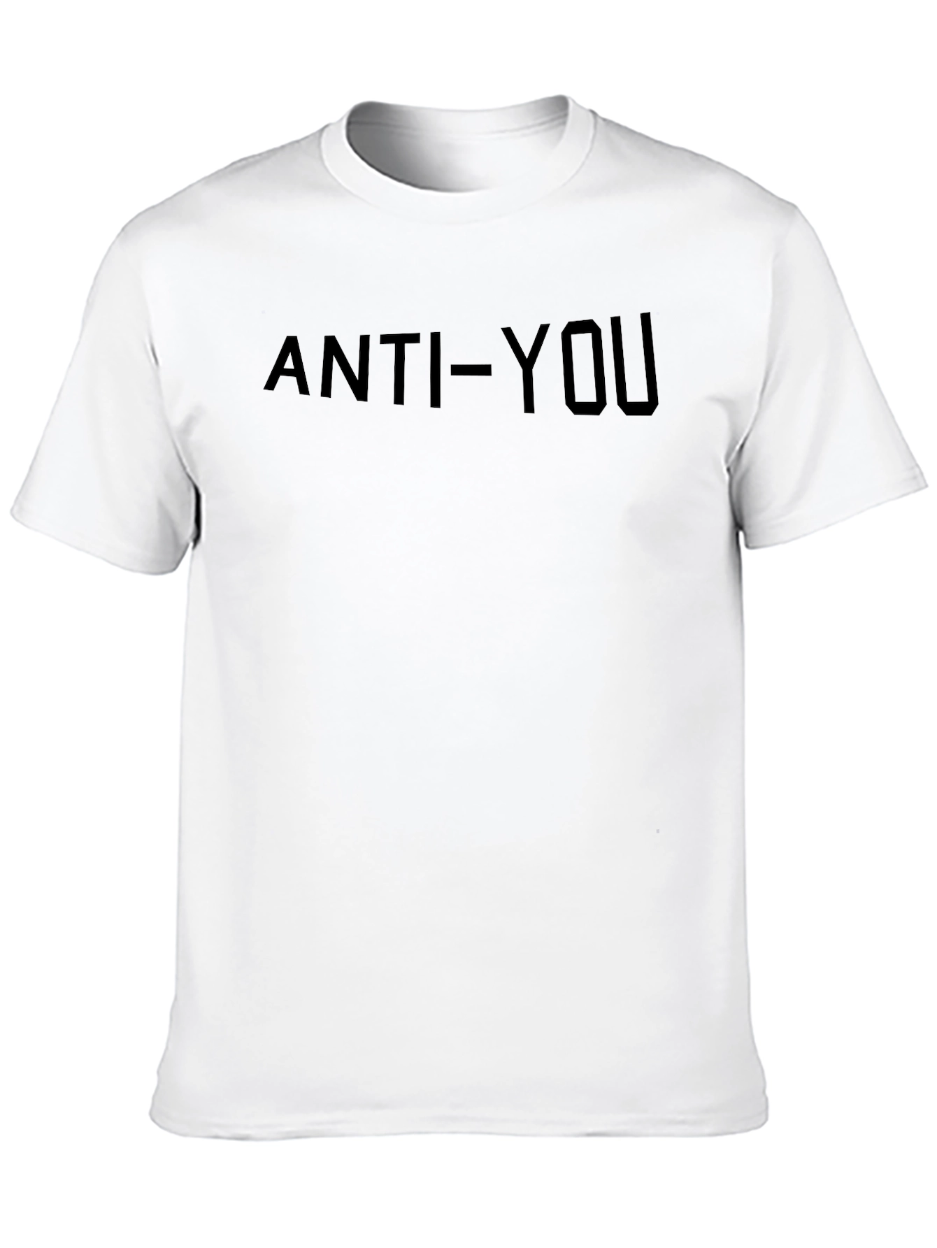 Anti-You Graphic Print Crewneck T-Shirt