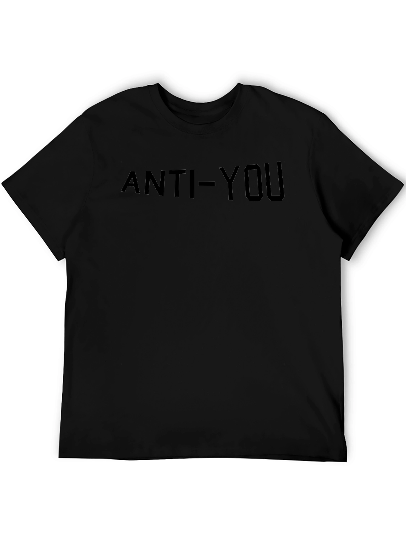 Anti-You Graphic Print Crewneck T-Shirt