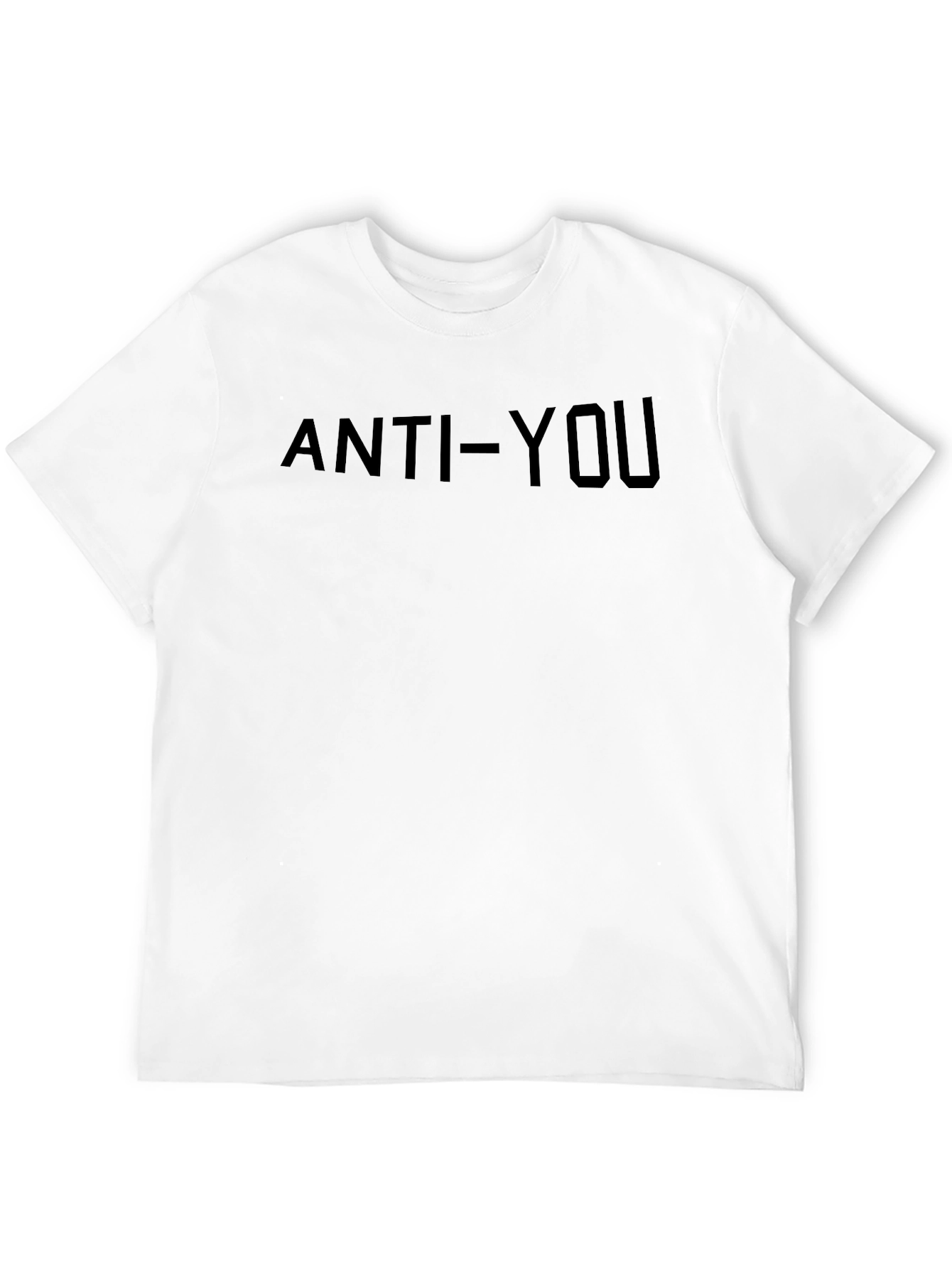 Anti-You Graphic Print Crewneck T-Shirt
