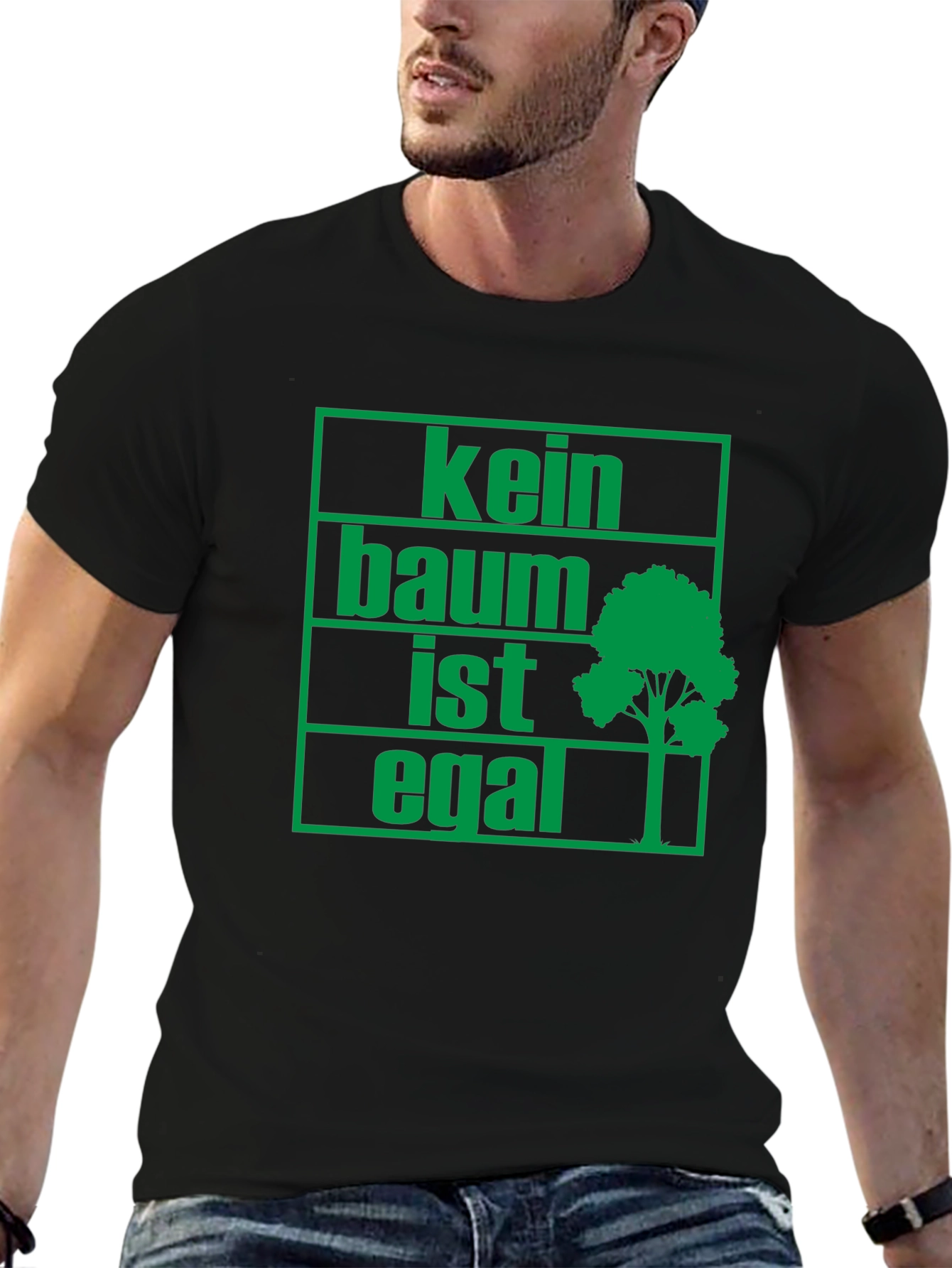 Eco-Friendly Kein Baum Ist Egal Graphic Tee