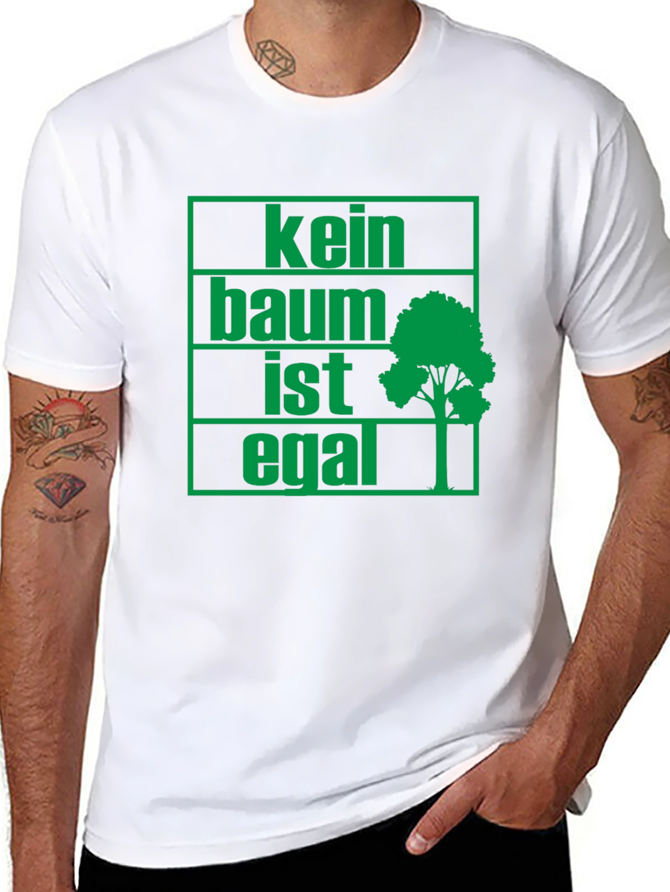Eco-Friendly Kein Baum Ist Egal Graphic Tee