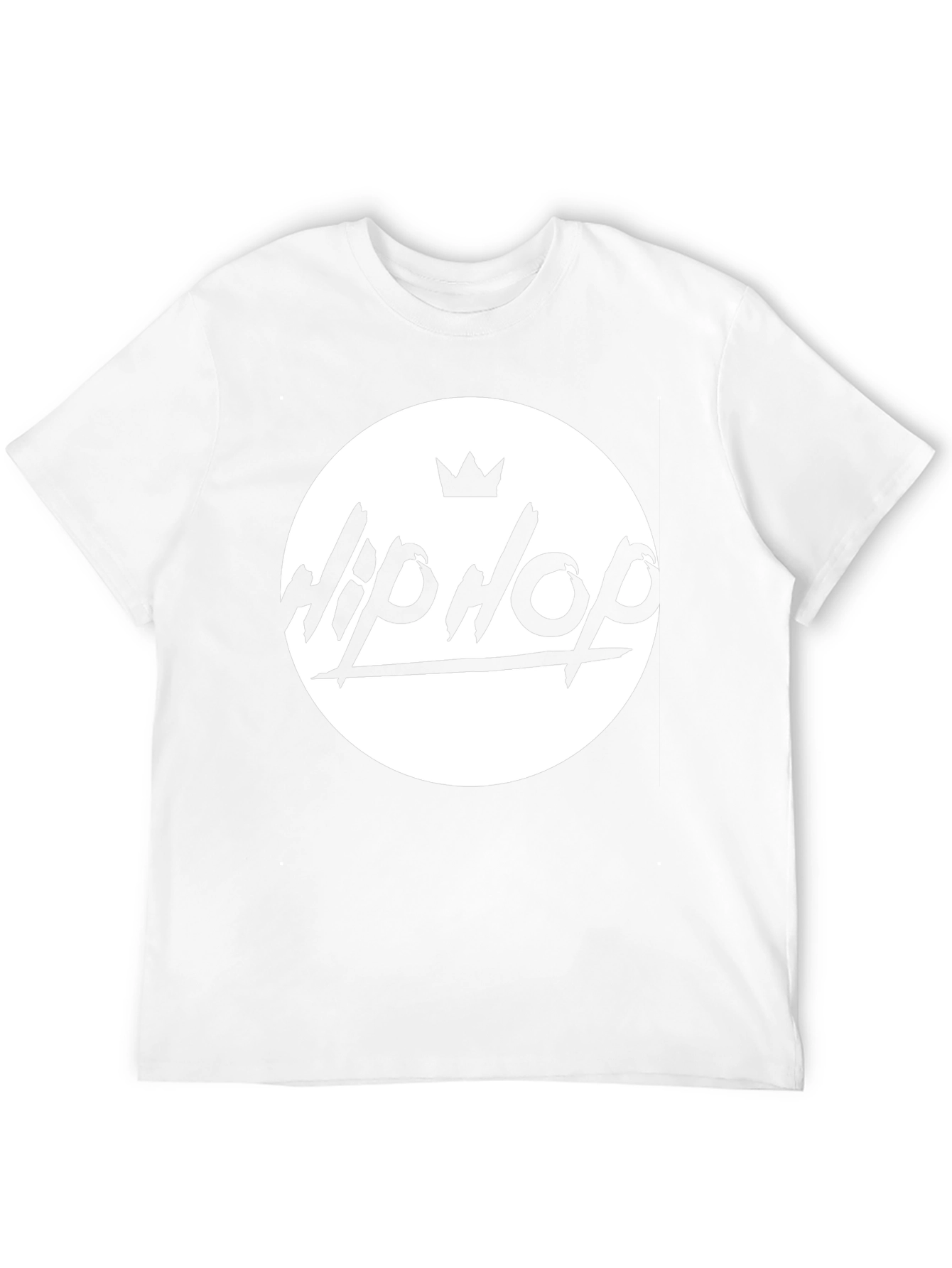 Hip Hop Crown Graphic Black T-Shirt