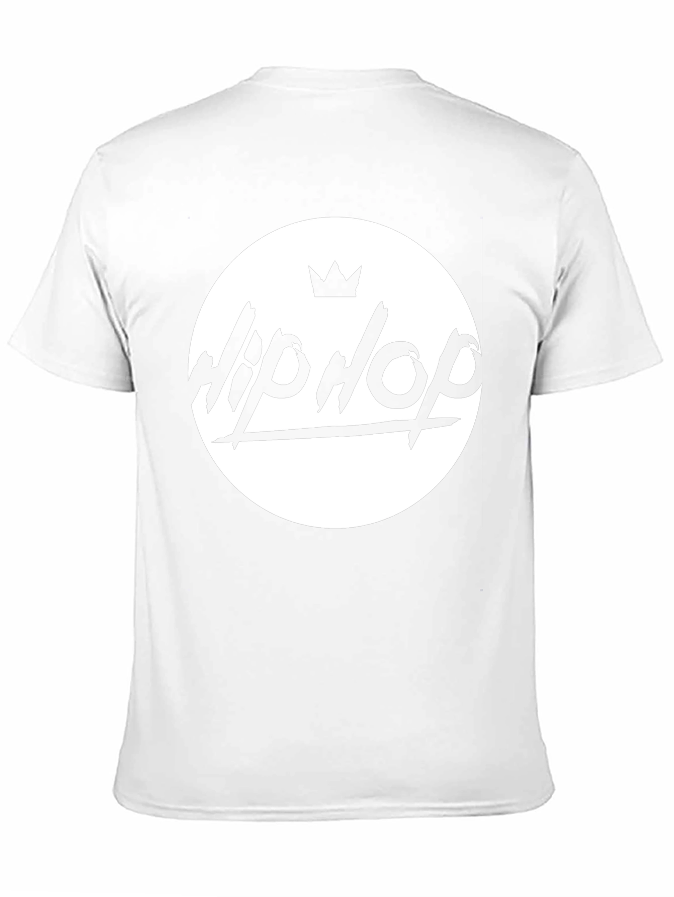 Hip Hop Crown Graphic Black T-Shirt