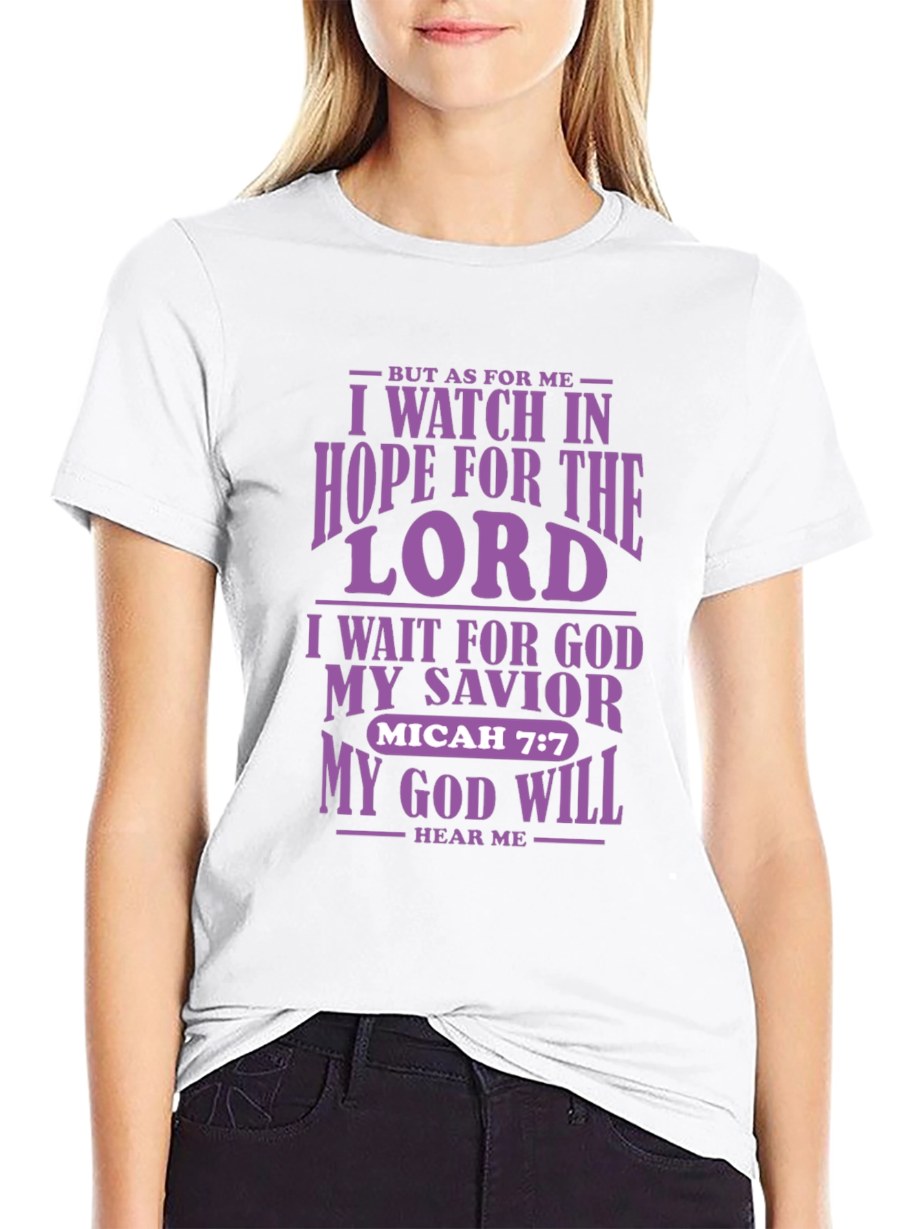 I Watch in Hope T-Shirt | Christian Micah 7:7