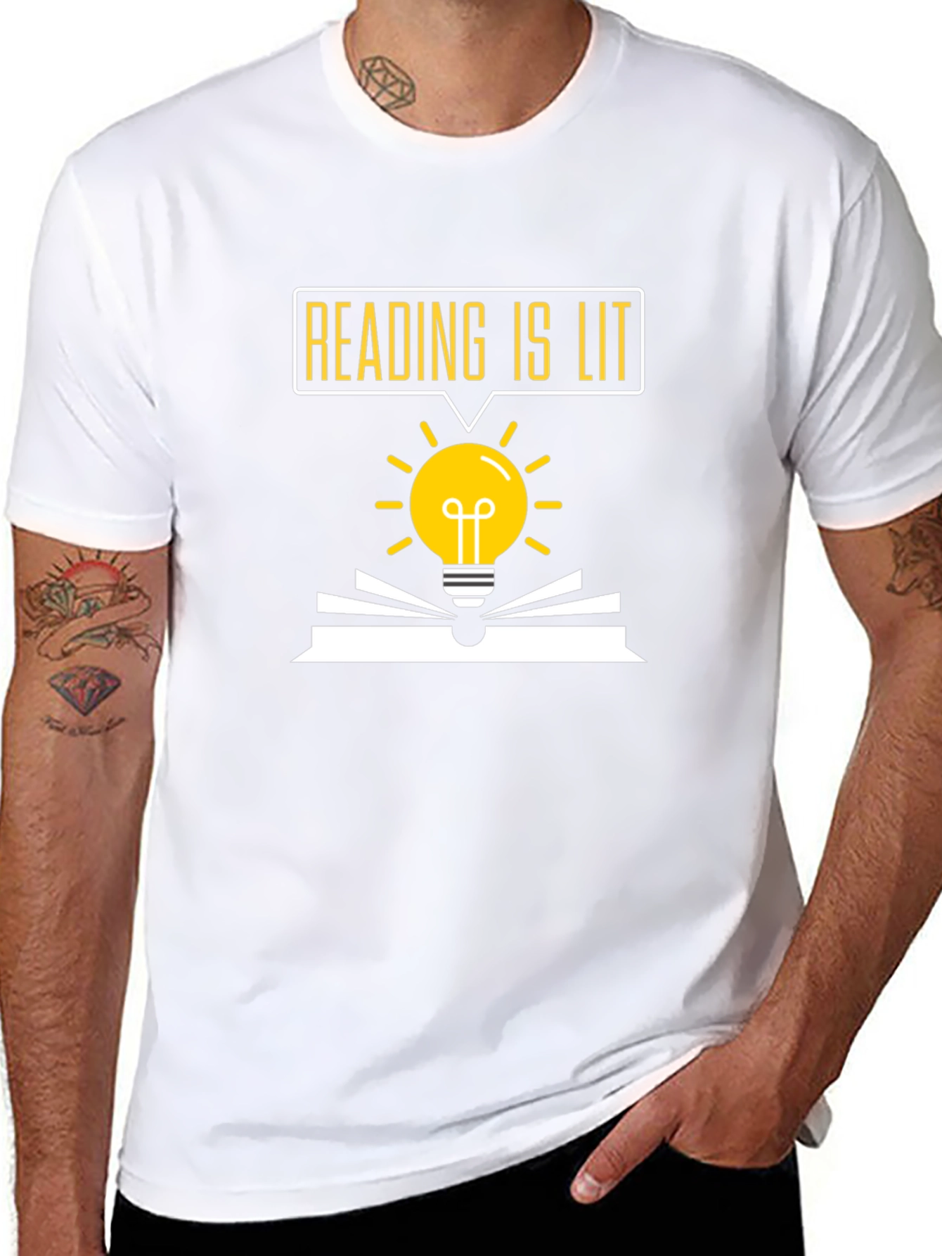 Reading is Lit T-Shirt: Bookworm Novelty Tee