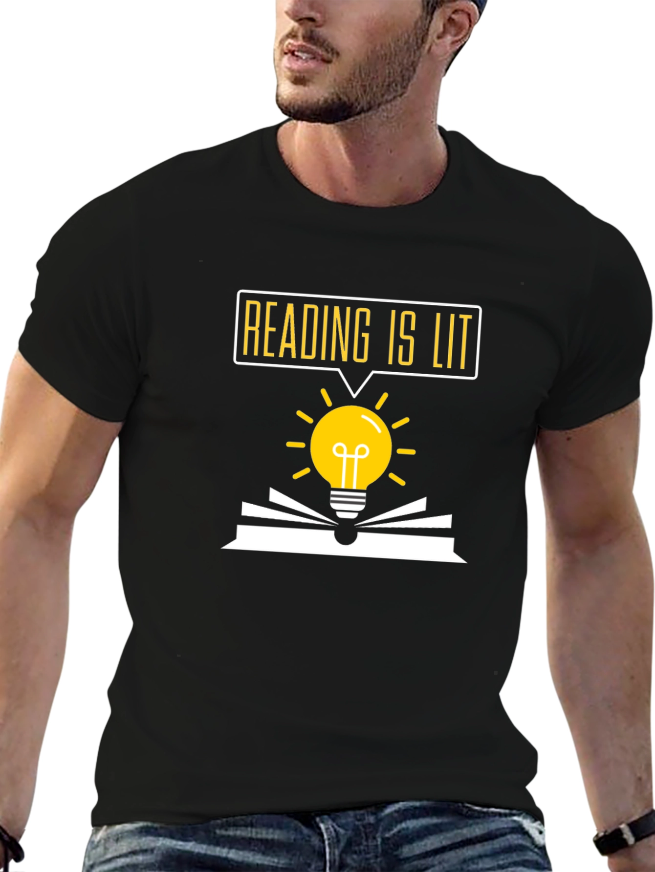 Reading is Lit T-Shirt: Bookworm Novelty Tee
