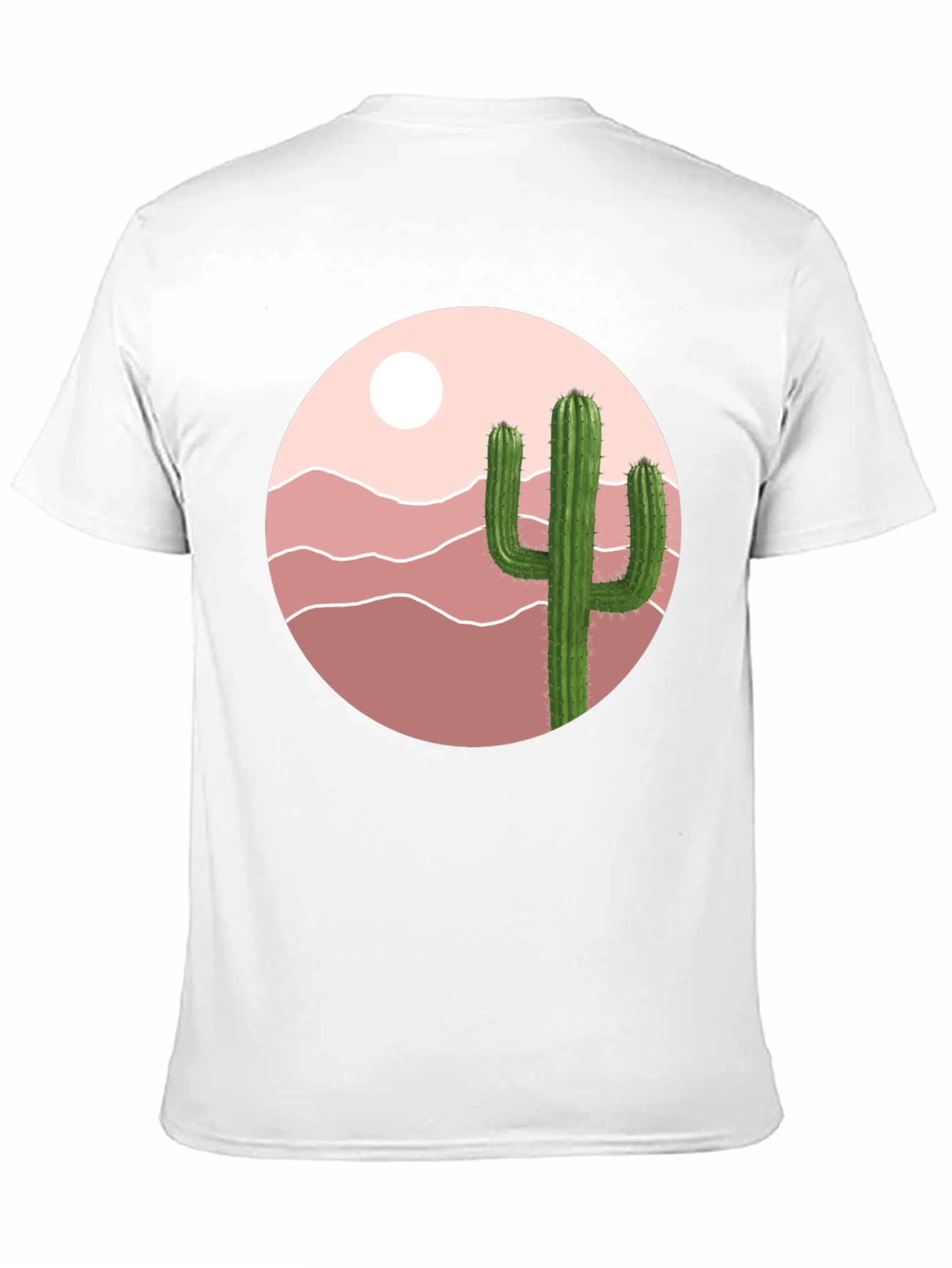 Cactus Desert Graphic T-Shirt - Black