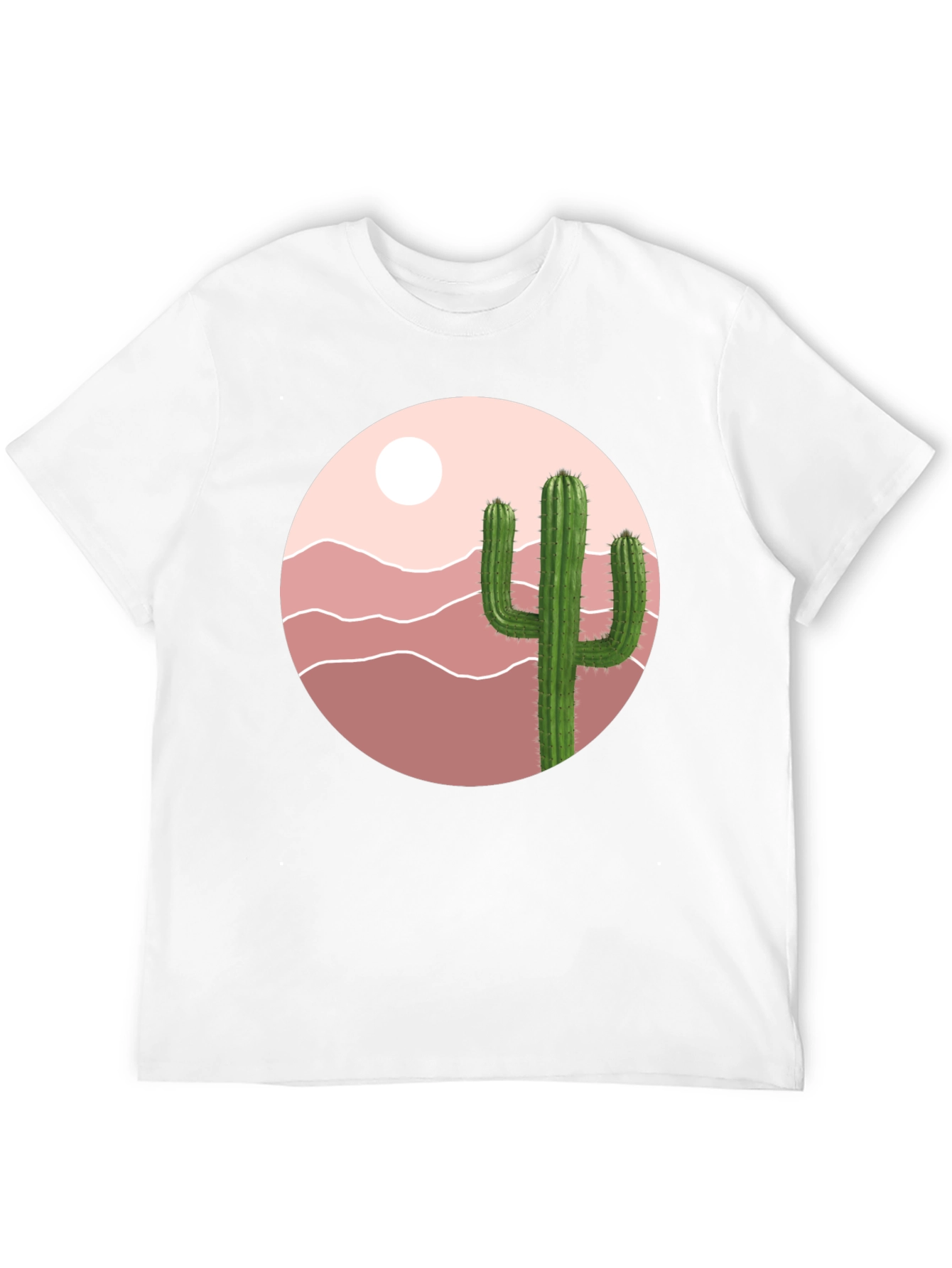Cactus Desert Graphic T-Shirt - Black